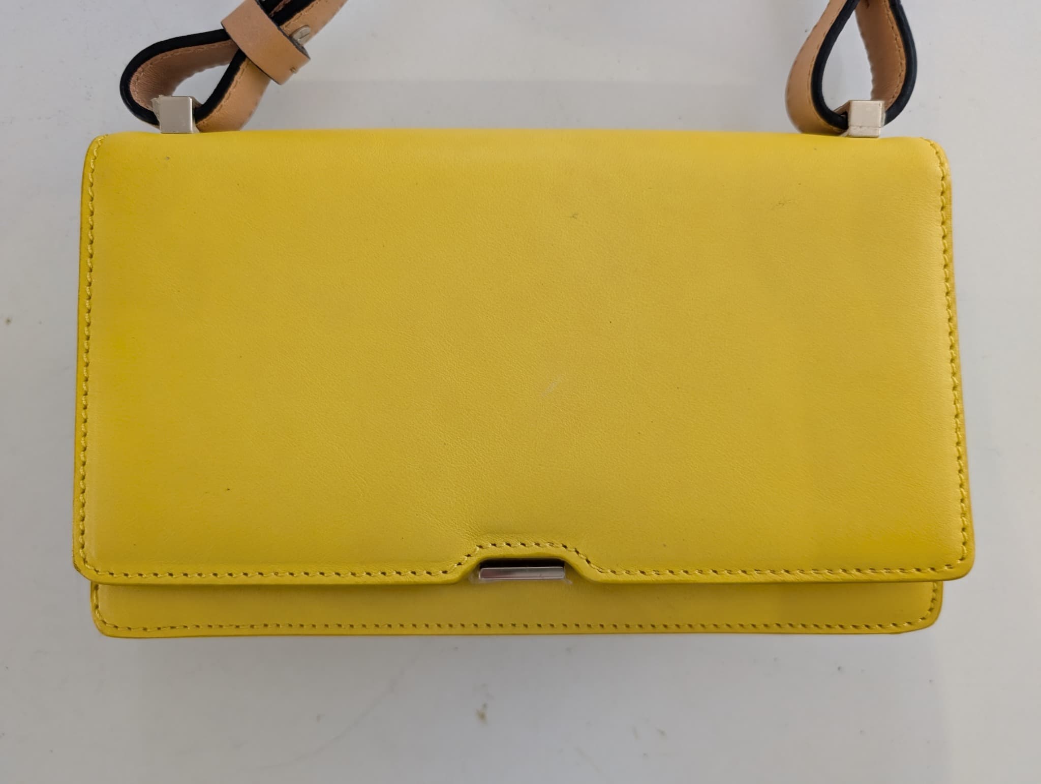Victoria Beckham Leather Crossbody Bag Yellow — photo 2 of 6