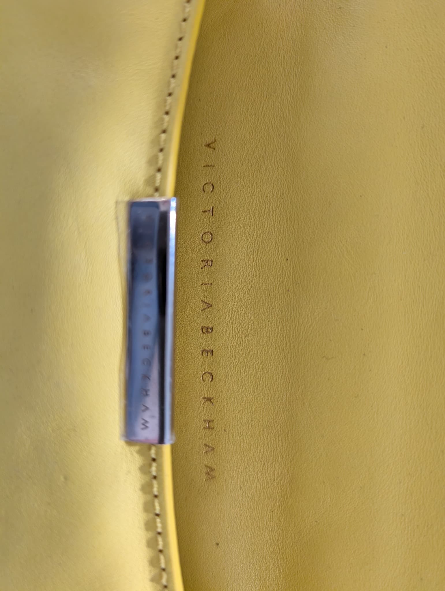 Victoria Beckham Leather Crossbody Bag Yellow — photo 5 of 6