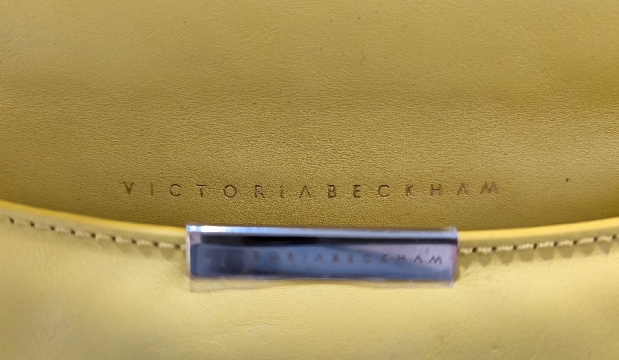 Victoria Beckham Leather Crossbody Bag Yellow — photo 6 of 6