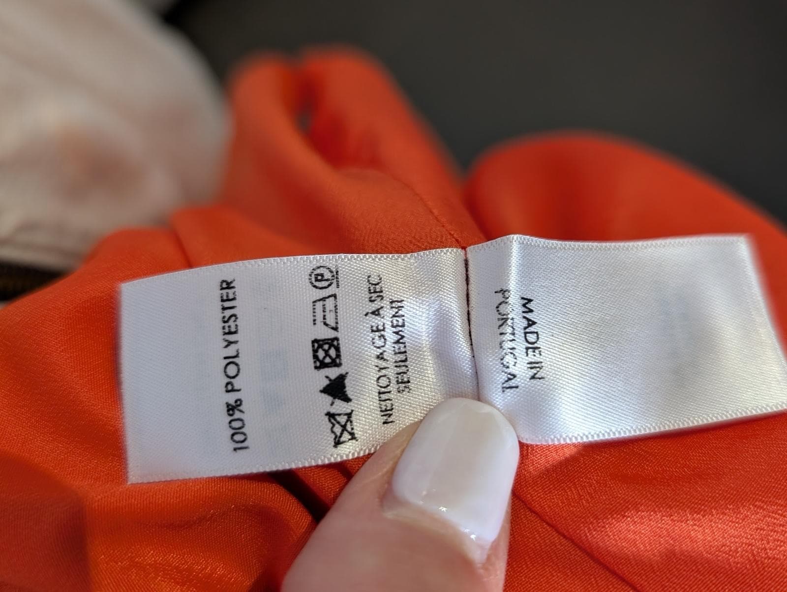 Victoria Victoria Beckham Crepe Shift Dress Orange UK 8 — photo 7 of 9