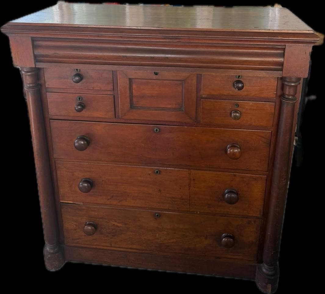 Victorian Style Cedar Chest of Drawers Brown Large — photo 9 of 10