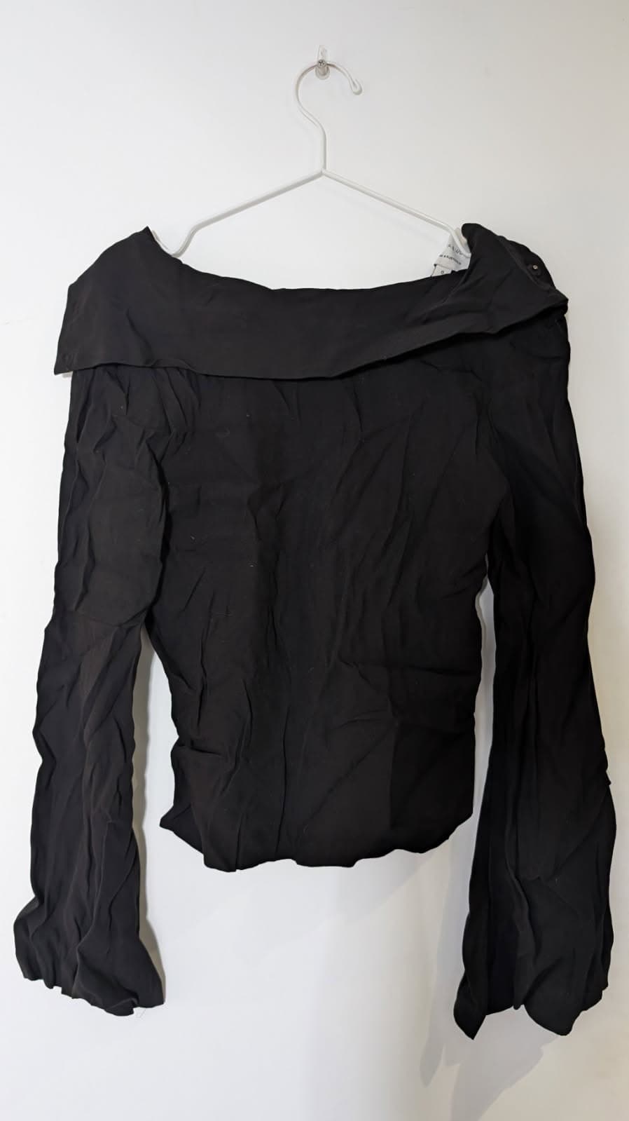 Viktoria & Woods Black Long Sleeve Collared Blouse - Size 0 — photo 2 of 4