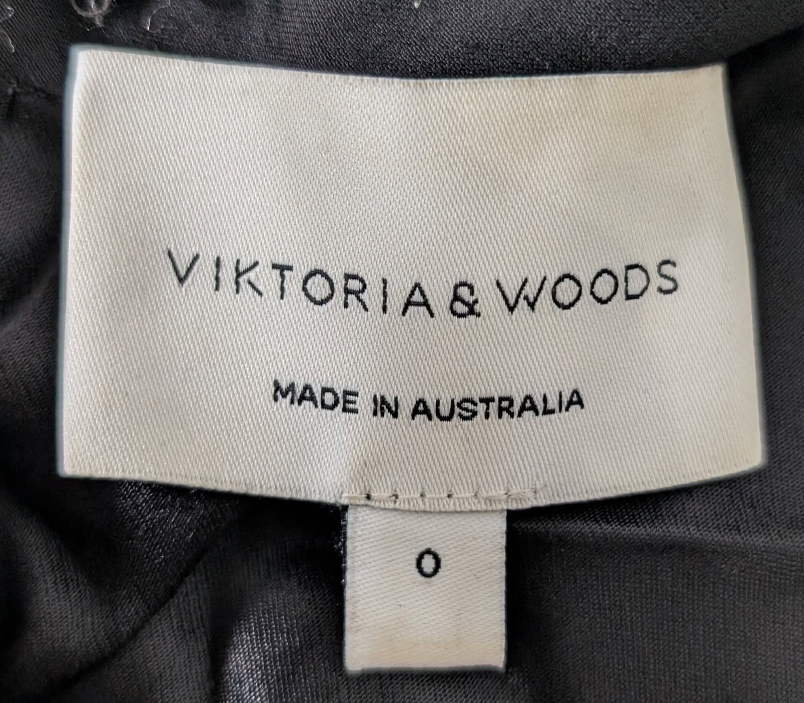 Viktoria & Woods Black Long Sleeve Collared Blouse - Size 0 — photo 3 of 4