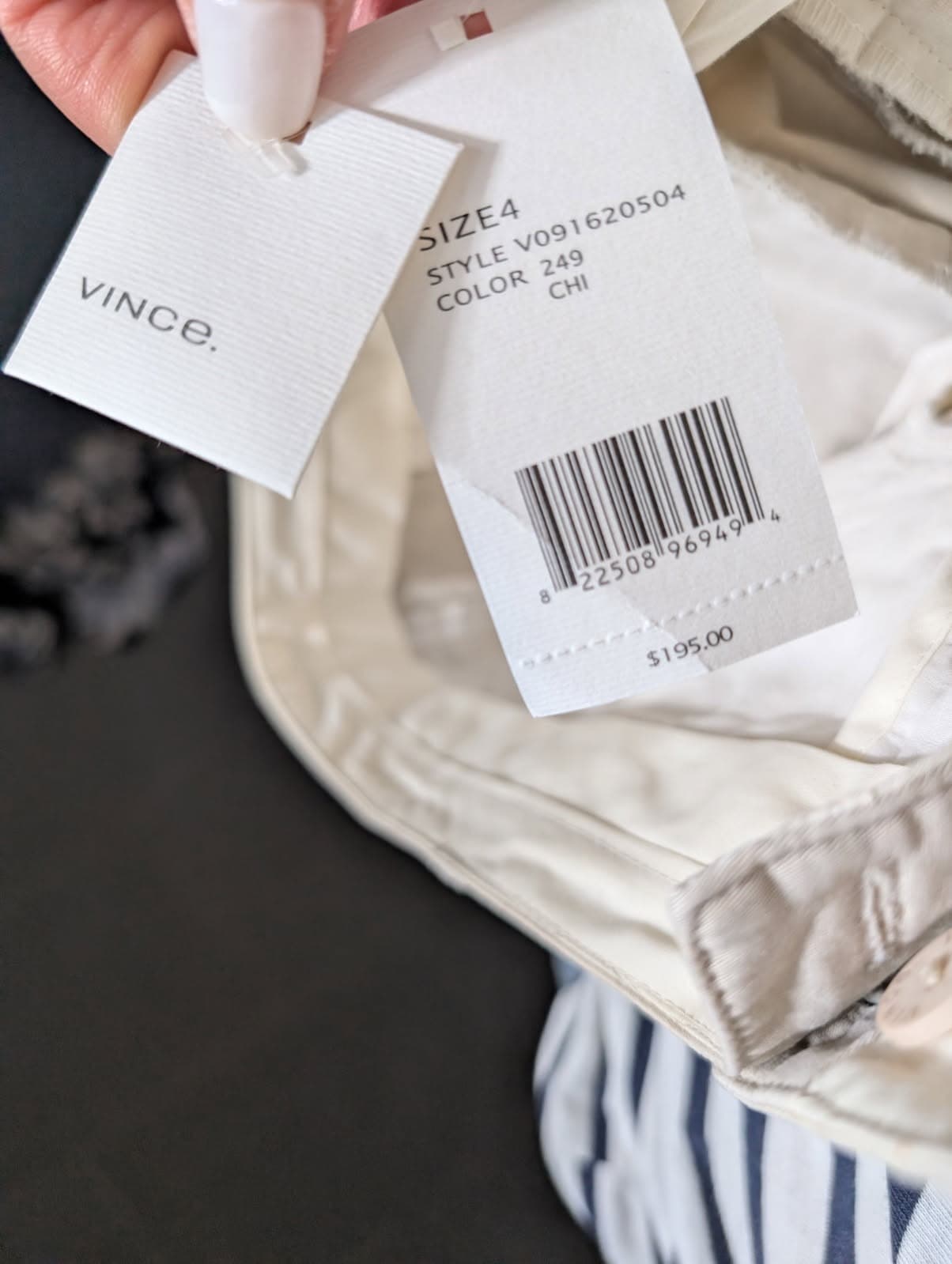 Vince Beige Chino Pants - Size 4 — photo 4 of 7