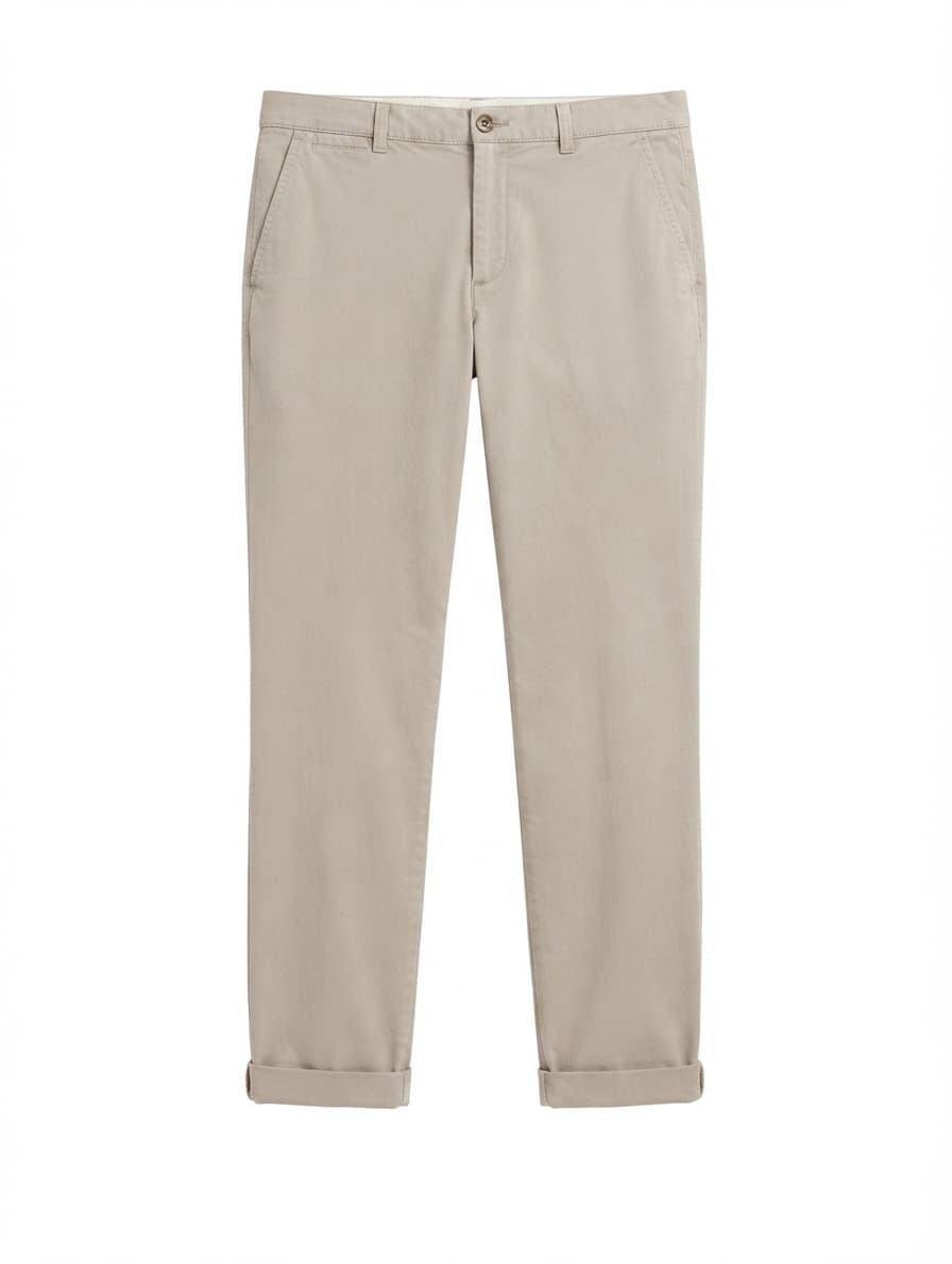 Vince Cotton Blend Chino Trousers Beige Size 4 — photo 1 of 7
