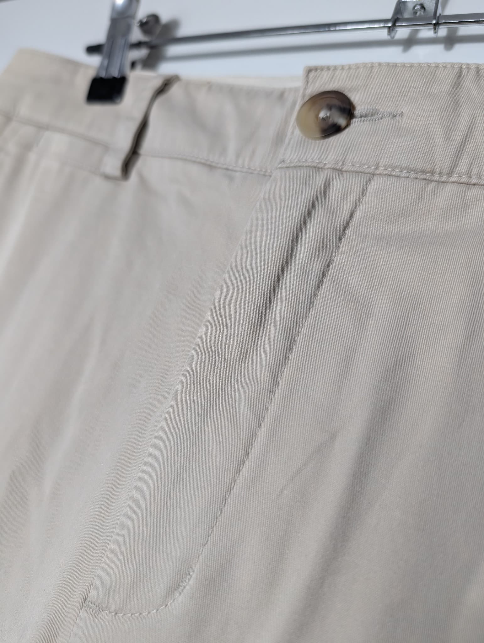 Vince Cotton Blend Chino Trousers Beige Size 4 — photo 2 of 7