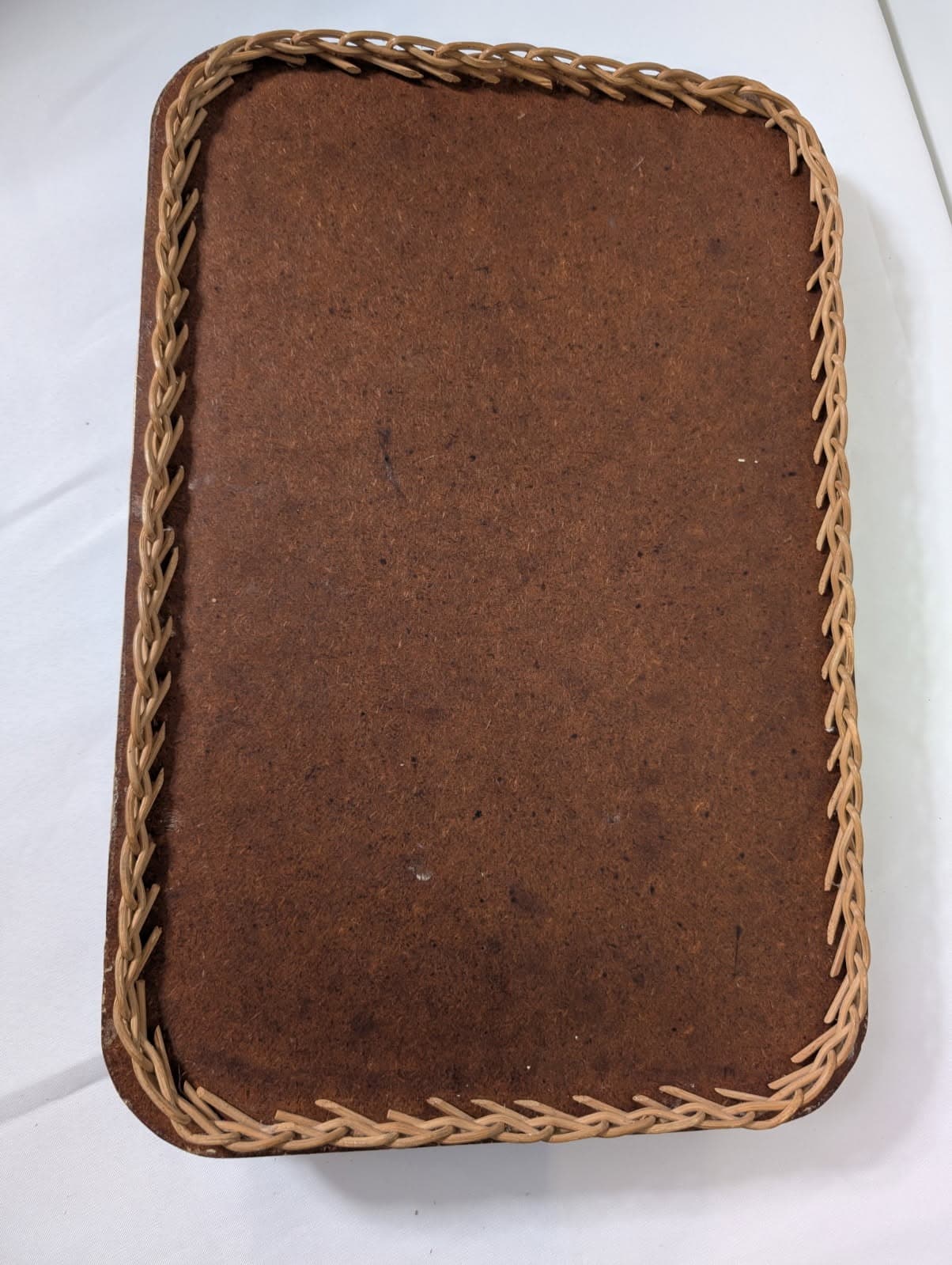 Vintage 1954 Sydney Royal Show Wicker-Rimmed Serving Tray — photo 3 of 6