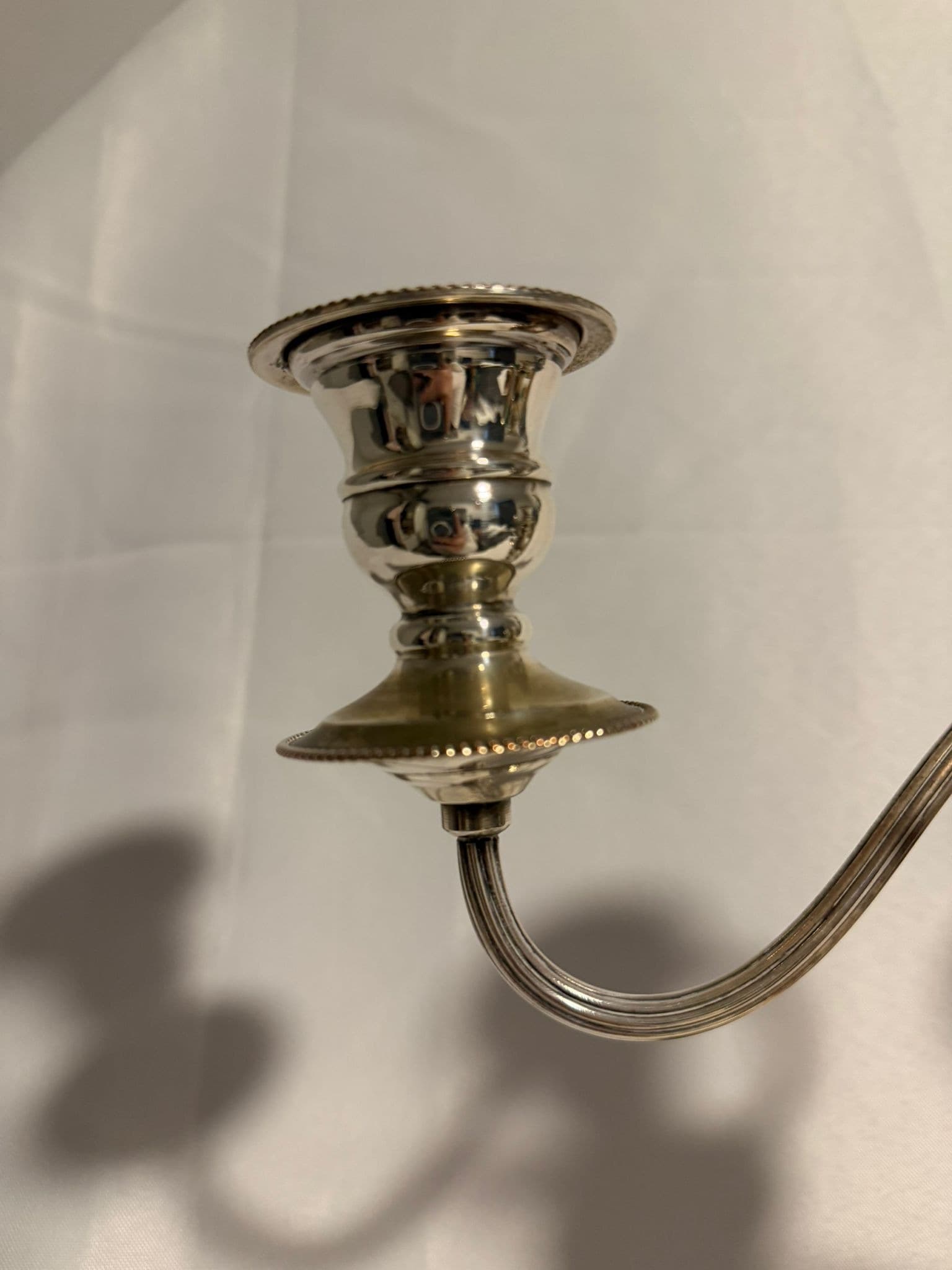 Vintage 3-Light Candelabra Silver Plated on Copper — photo 4 of 8