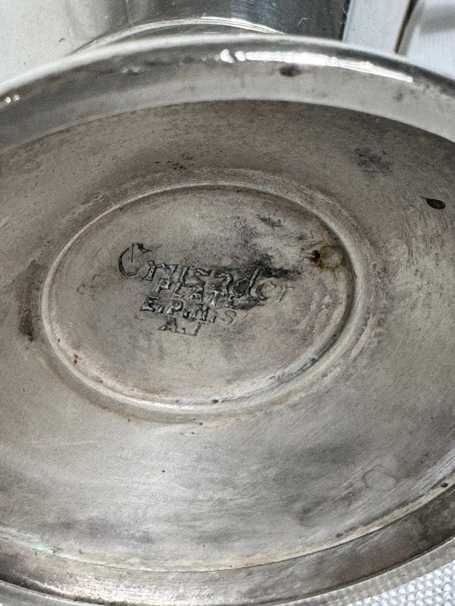 Vintage Art Deco Silver Plated Coffee Pot - Elegant Monogrammed Design — photo 6 of 8
