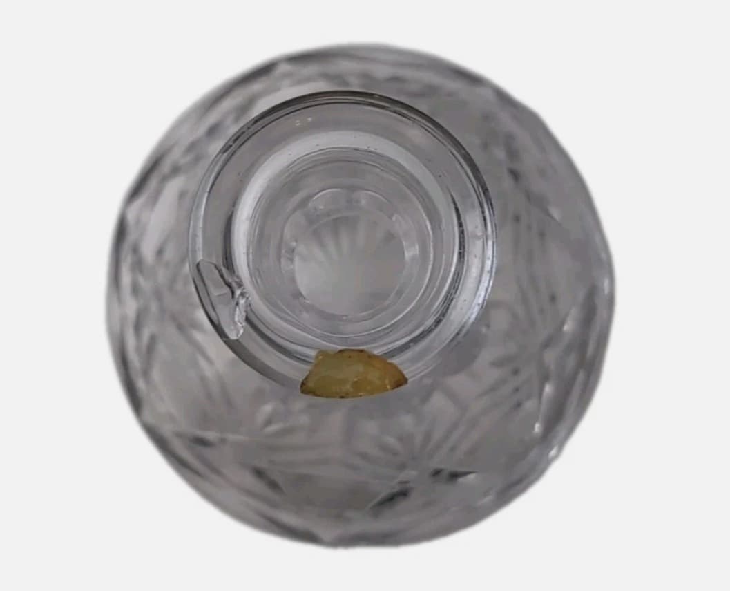 Vintage Cut Crystal Glass Decanter - Hobstar & Pinwheel Pattern — photo 10 of 10