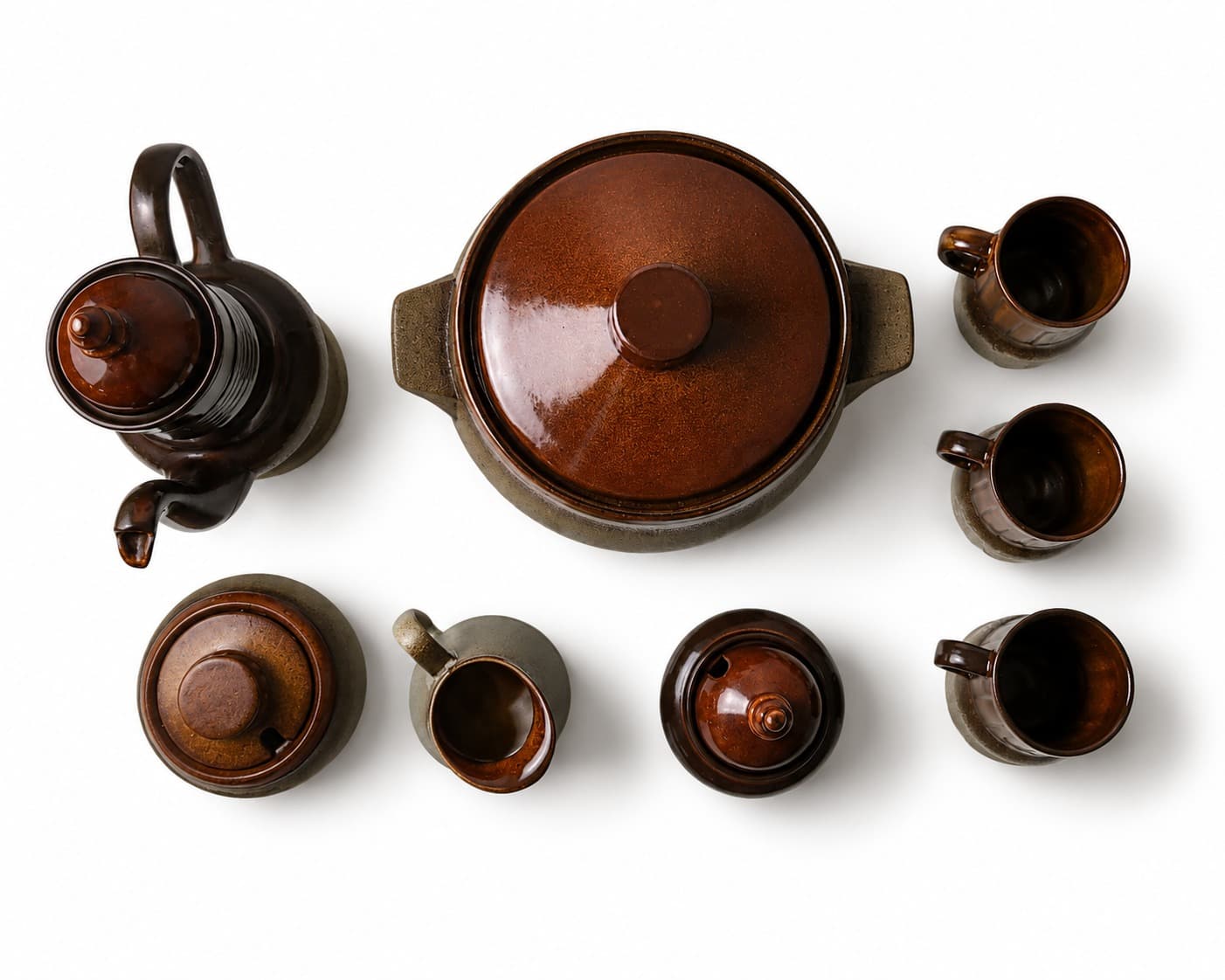 Vintage Dana Safari Pottery Tea Set - Australian Mid Century Stoneware — photo 1 of 9