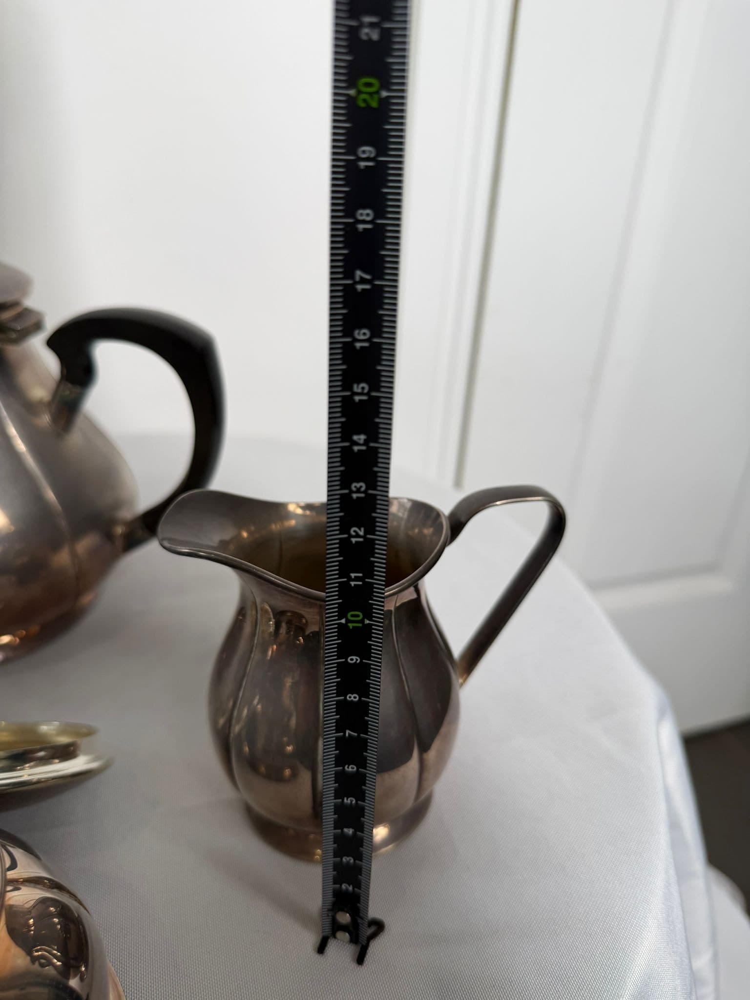 Vintage EPNS Silver Plated Tea Service Set Hand Fluted — photo 9 of 13