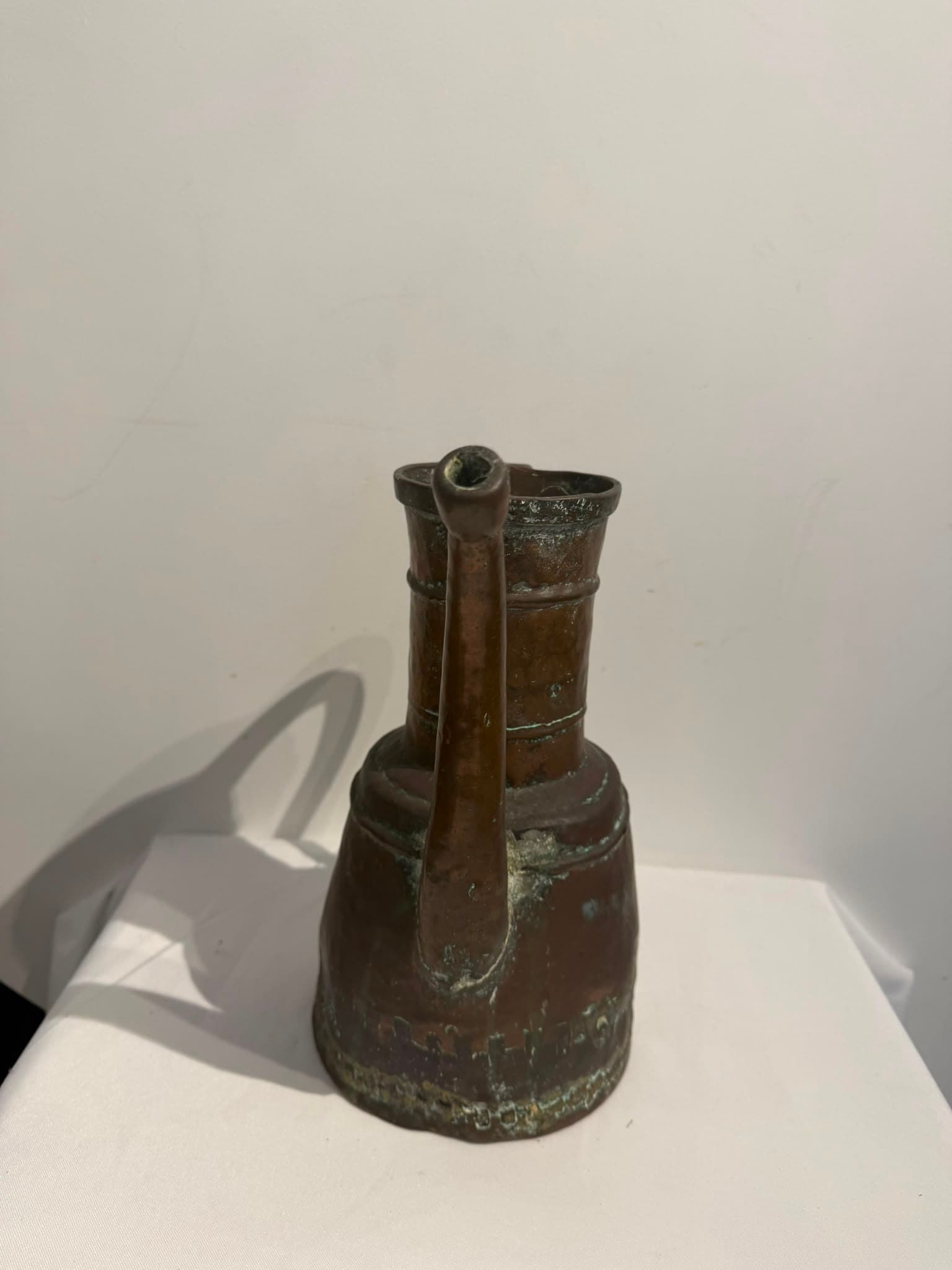 Vintage Hand-Hammered Copper Ewer Decorative Antique Pitcher — photo 3 of 5