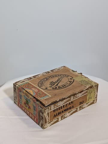 Vintage Monopoly Game Set in Collectible Alhambra Cigar Box — photo 2 of 3
