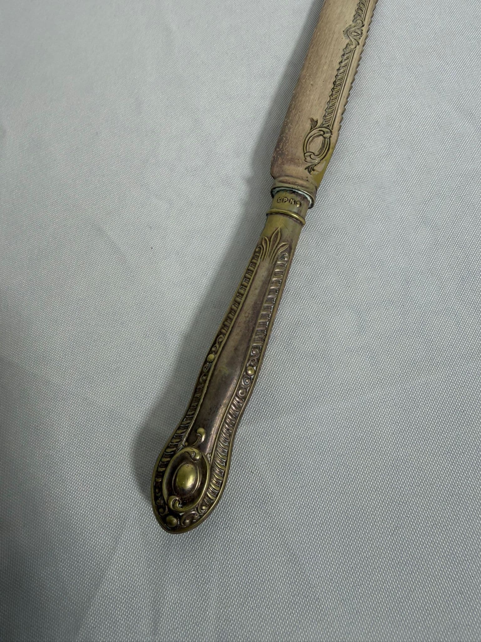Vintage Ornate EPNS Butter Knife Decorative Antique Tableware — photo 3 of 9