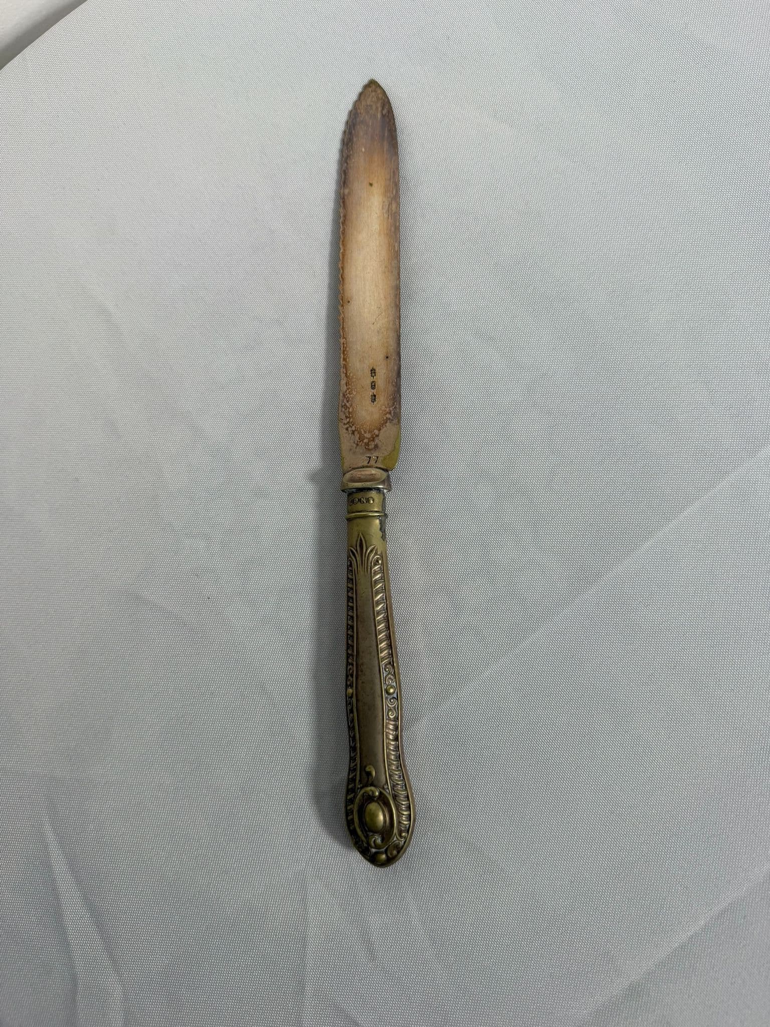 Vintage Ornate EPNS Butter Knife Decorative Antique Tableware — photo 7 of 9