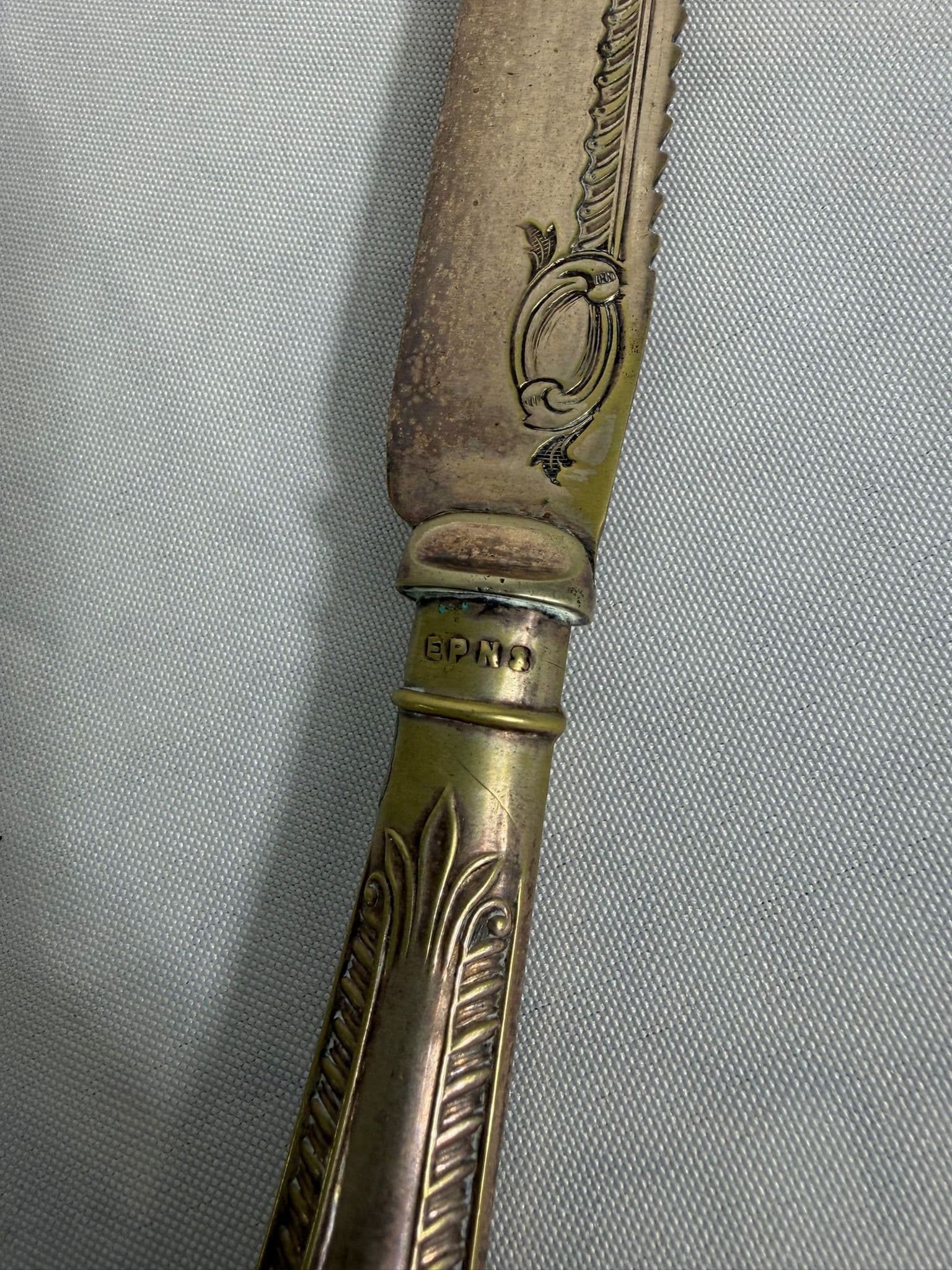Vintage Ornate EPNS Butter Knife Decorative Antique Tableware — photo 9 of 9
