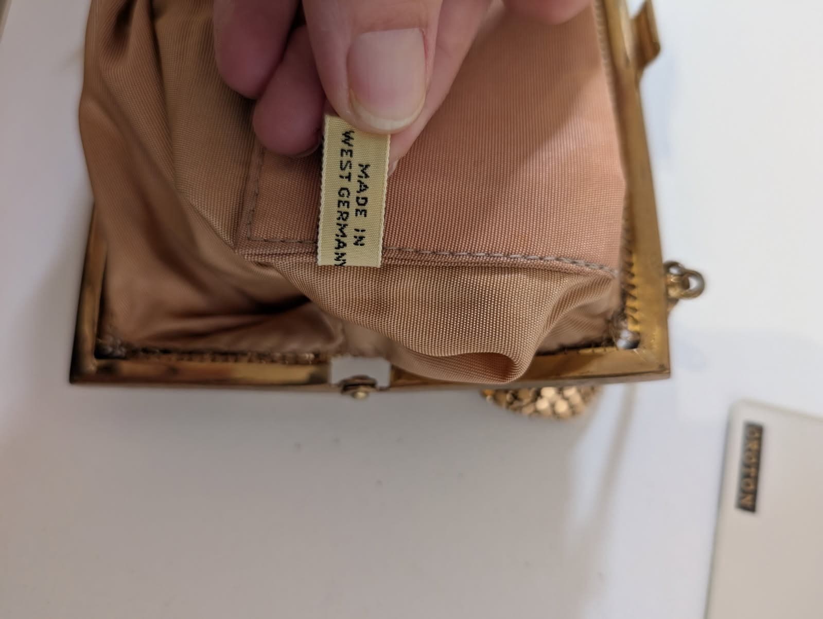 Vintage Oroton Gold Tone Mesh Evening Handbag - Made In West Germany — photo 9 of 10