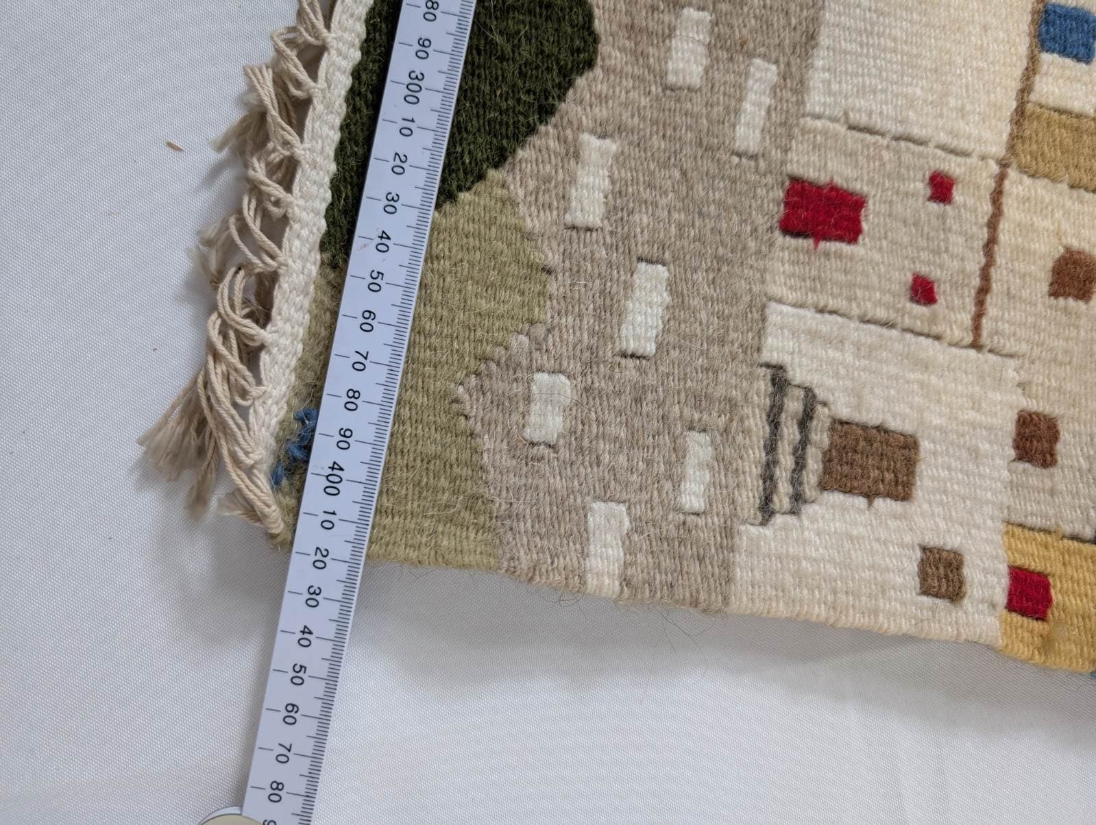 Vintage Roka Athens Handwoven Greek Village Tapestry Wall Hanging — photo 4 of 7