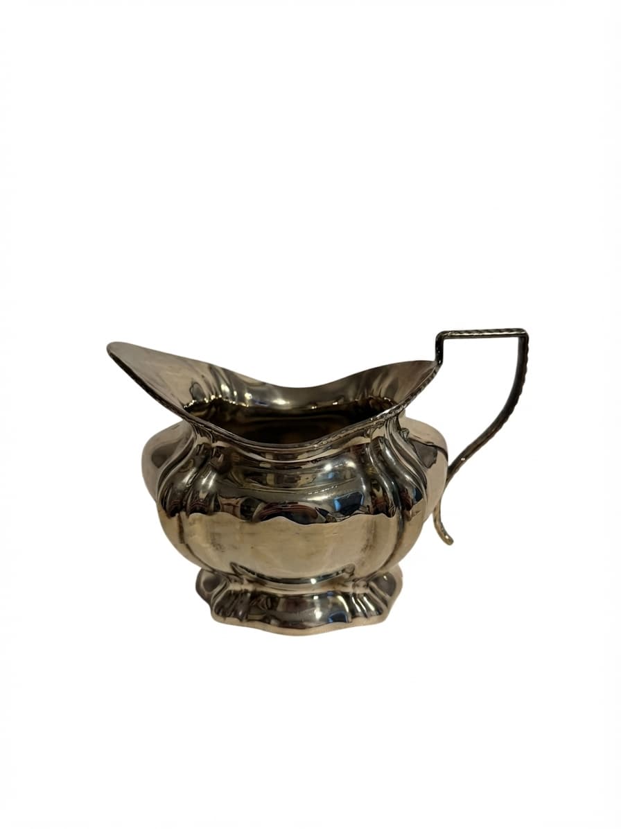 Vintage Silver Plated Creamer Pitcher Scalloped Design — photo 1 of 8