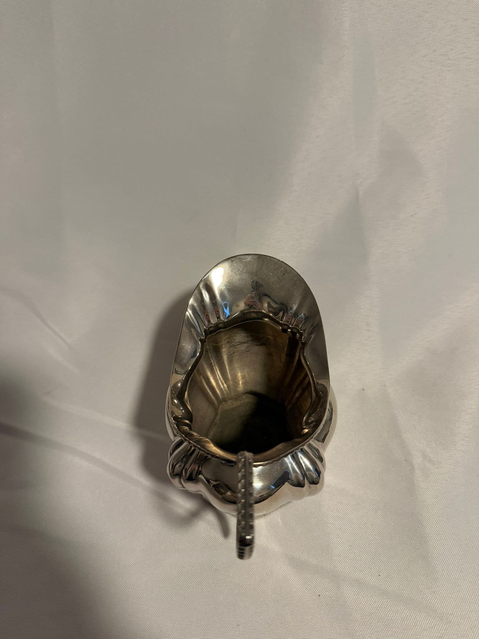 Vintage Silver Plated Creamer Pitcher Scalloped Design — photo 5 of 8