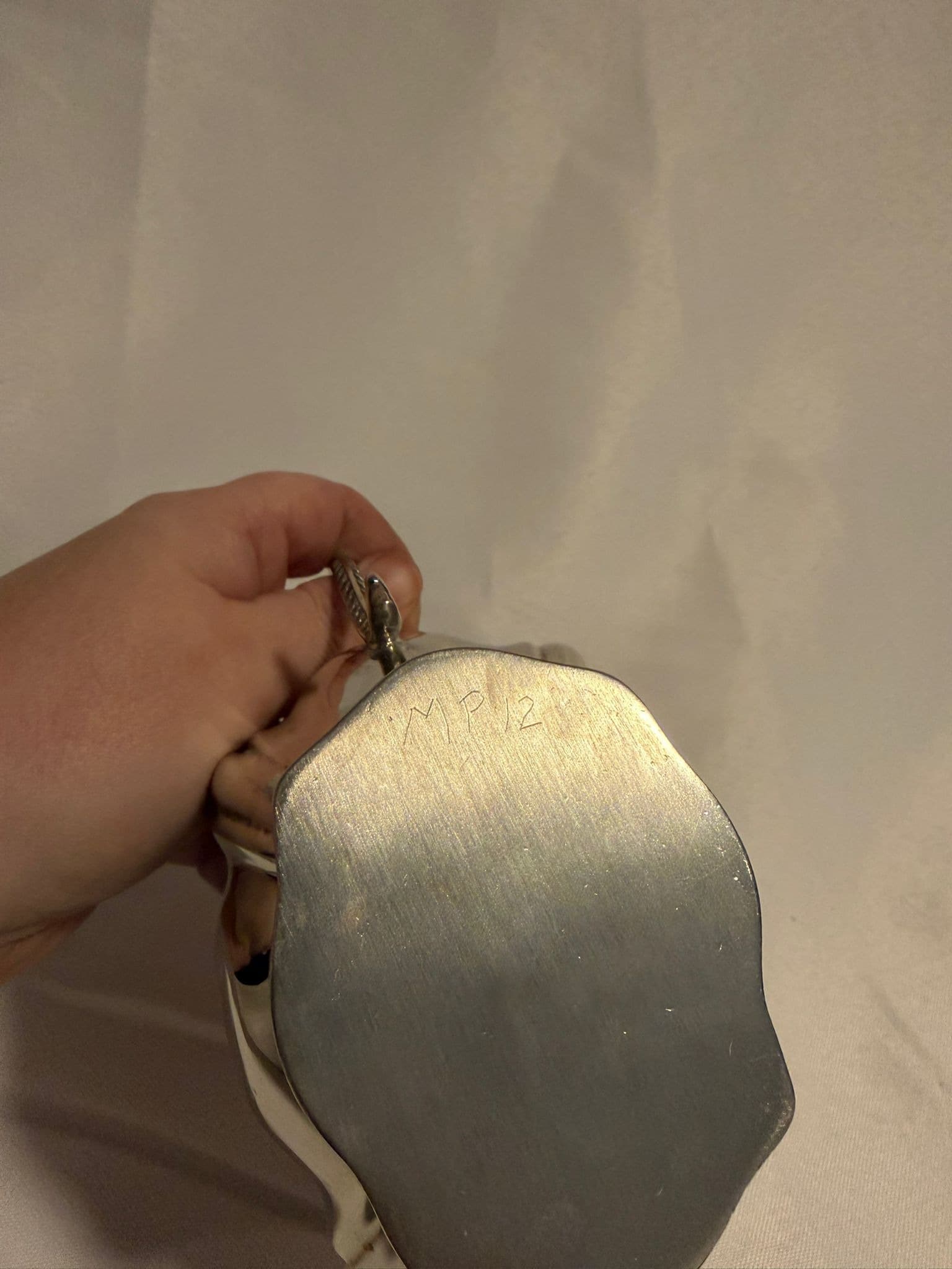 Vintage Silver Plated Creamer Pitcher Scalloped Design — photo 7 of 8
