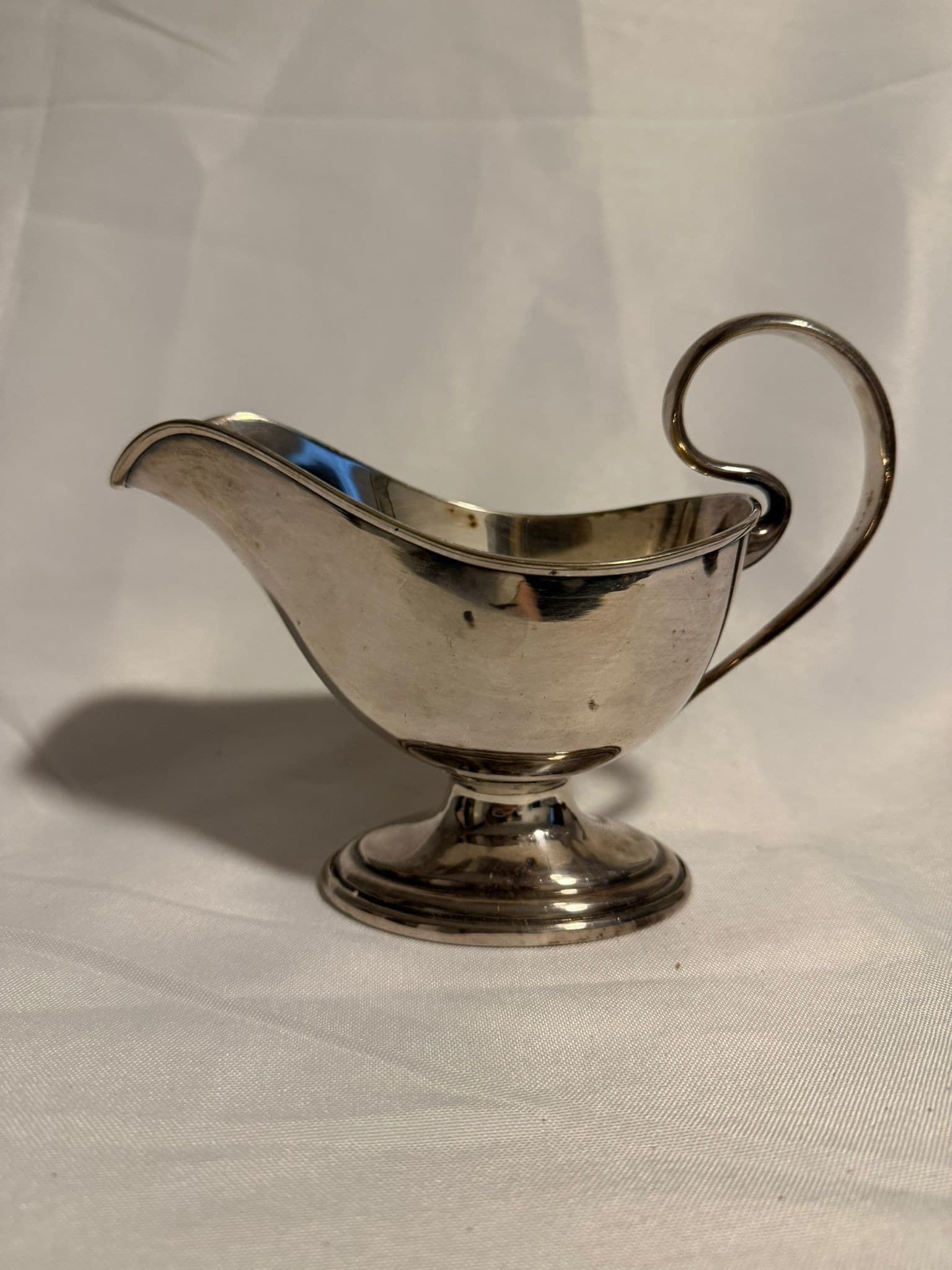 Vintage Silver-Plated Gravy Boat Pedestal Base — photo 8 of 9