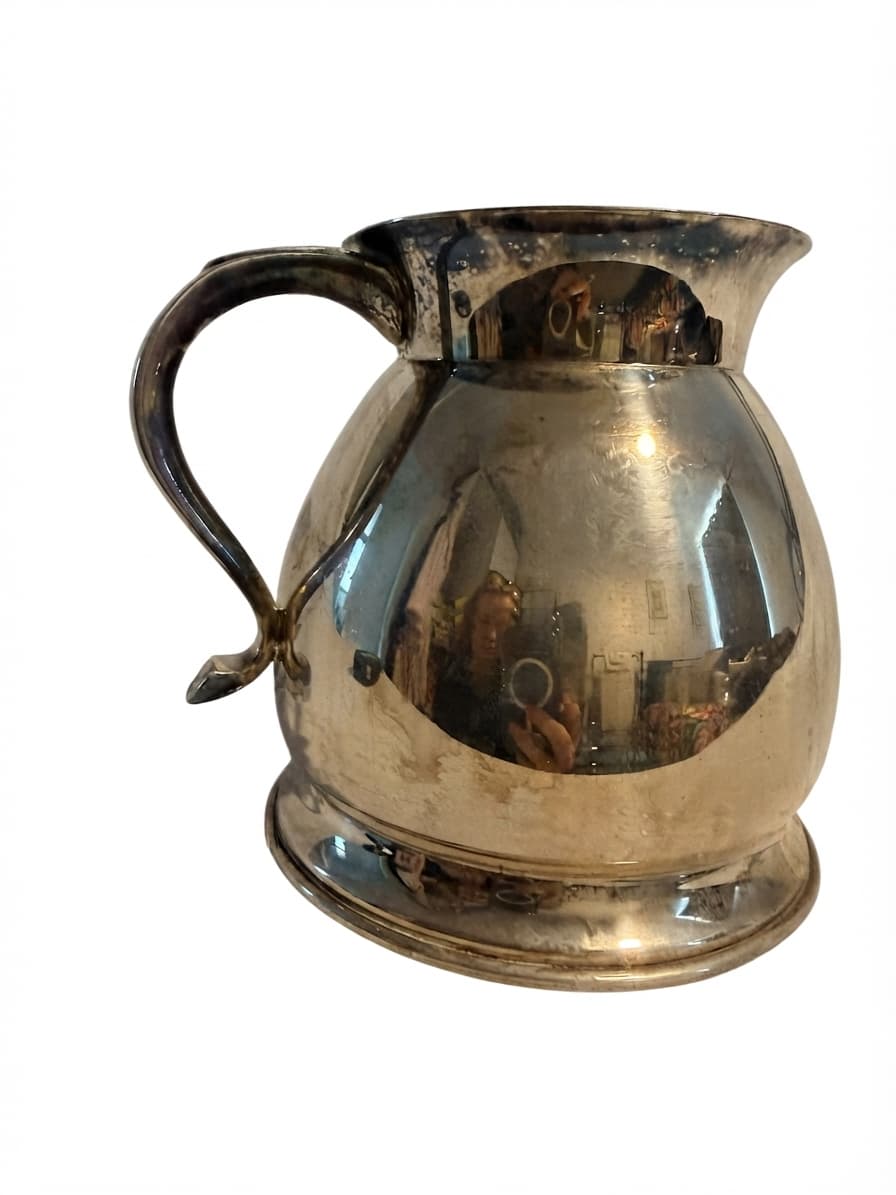 Vintage Silver Plated Iced Water Jug USA Serving Pitcher Marked Plate — photo 1 of 9