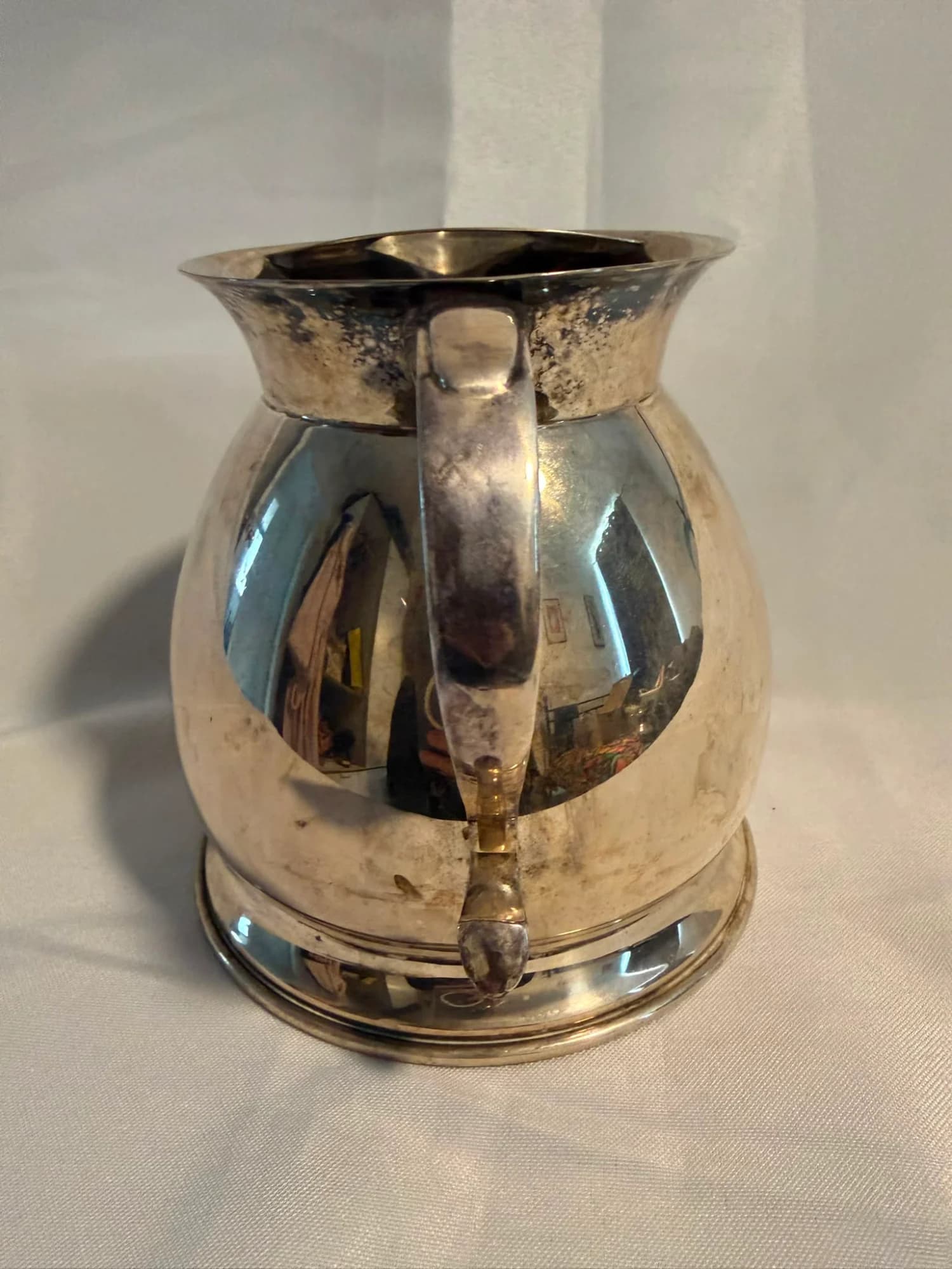 Vintage Silver Plated Iced Water Jug USA Serving Pitcher Marked Plate — photo 4 of 9