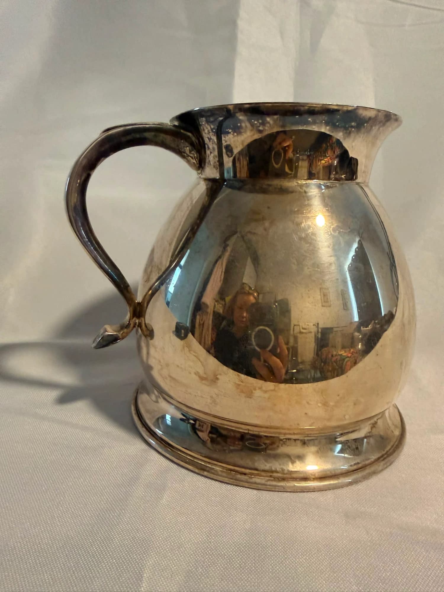 Vintage Silver Plated Iced Water Jug USA Serving Pitcher Marked Plate — photo 9 of 9