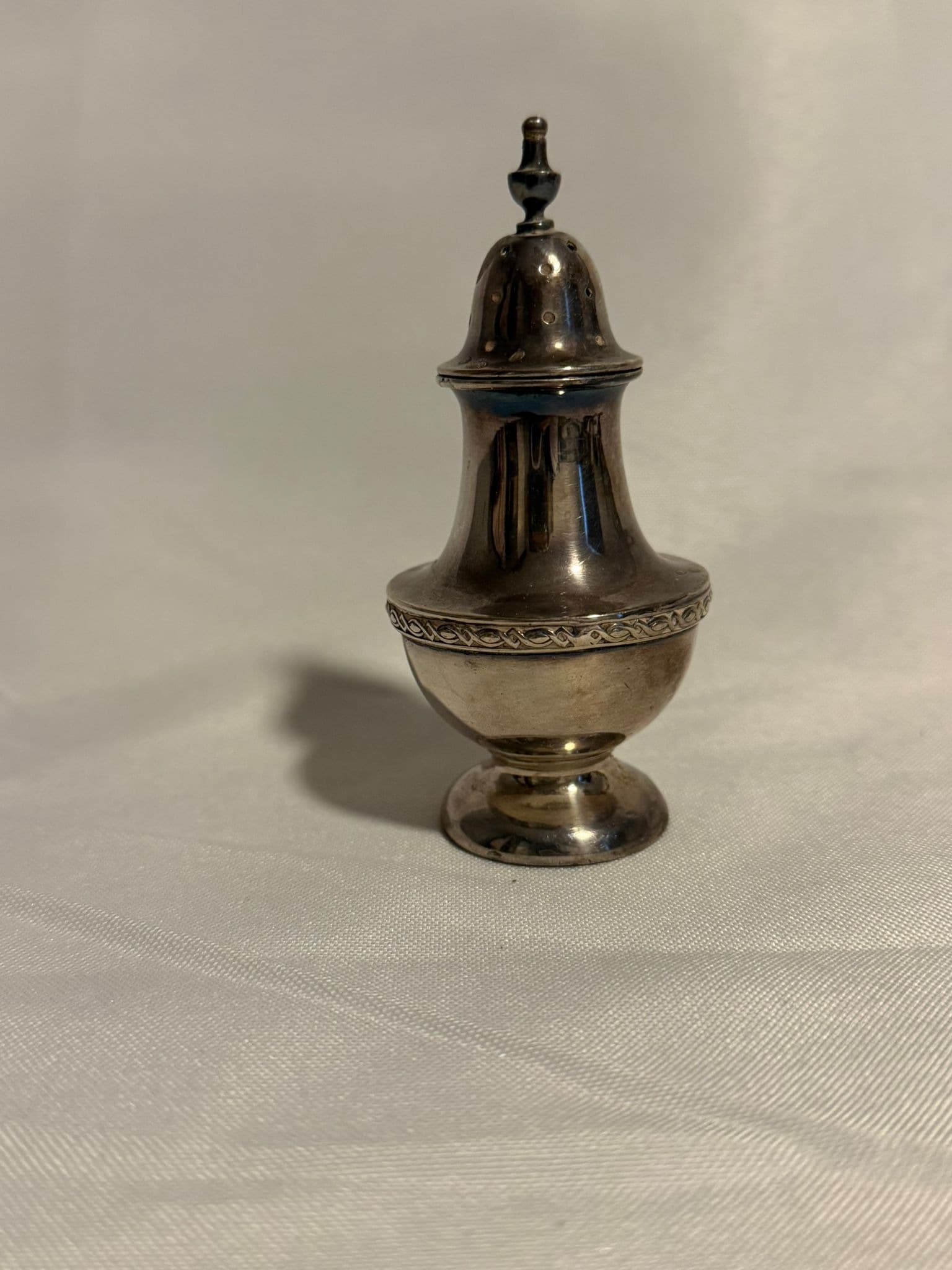 Vintage Silver Plated Shaker Decorative Baluster Form — photo 3 of 7