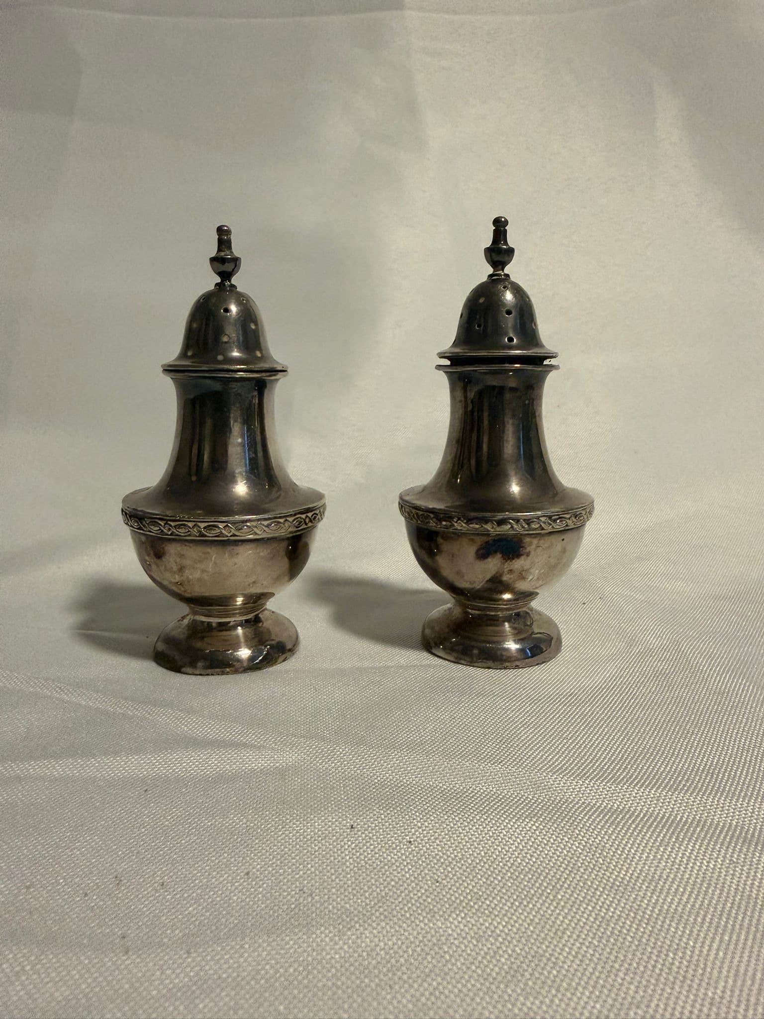 Vintage Silver Plated Shaker Decorative Baluster Form — photo 6 of 7