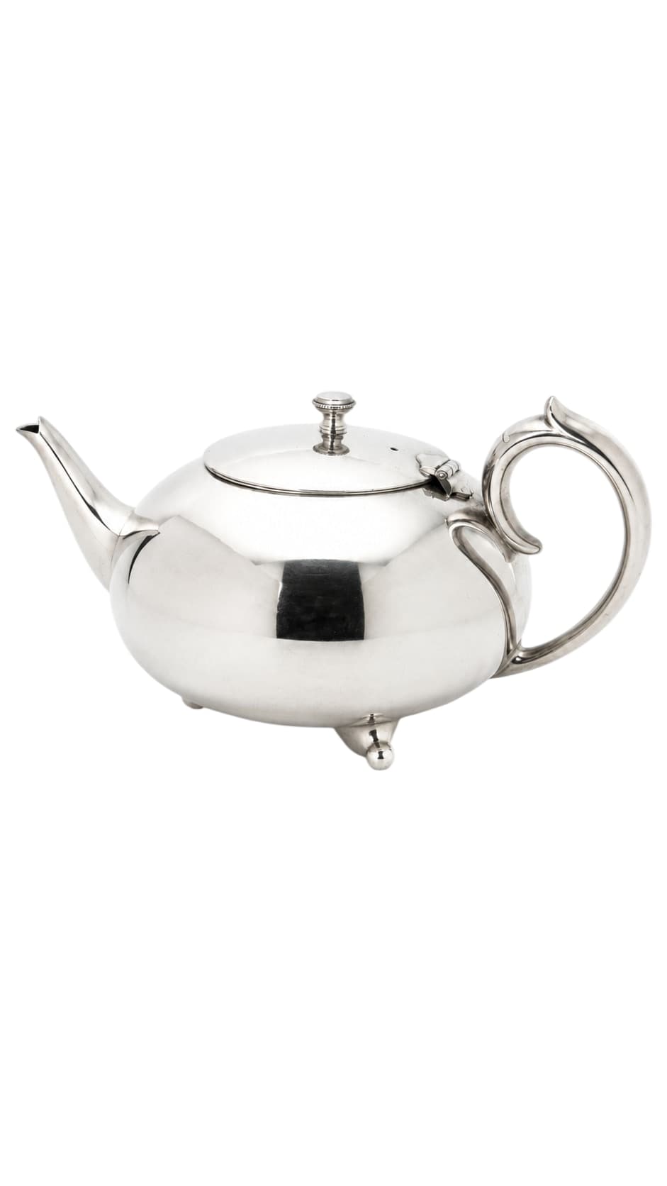 Vintage Silver Plated Teapot - Elegant Footed Design