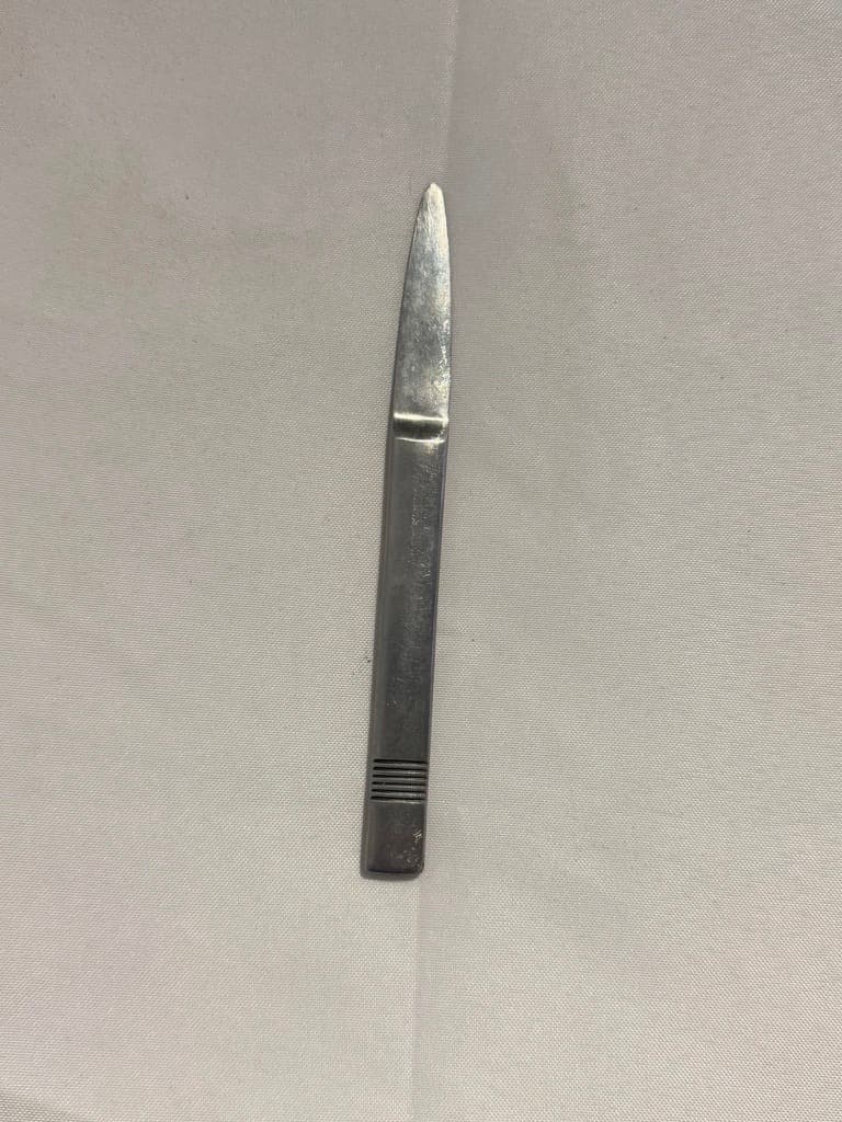 Vintage Stainless Steel Letter Opener Minimalist Design — photo 2 of 4