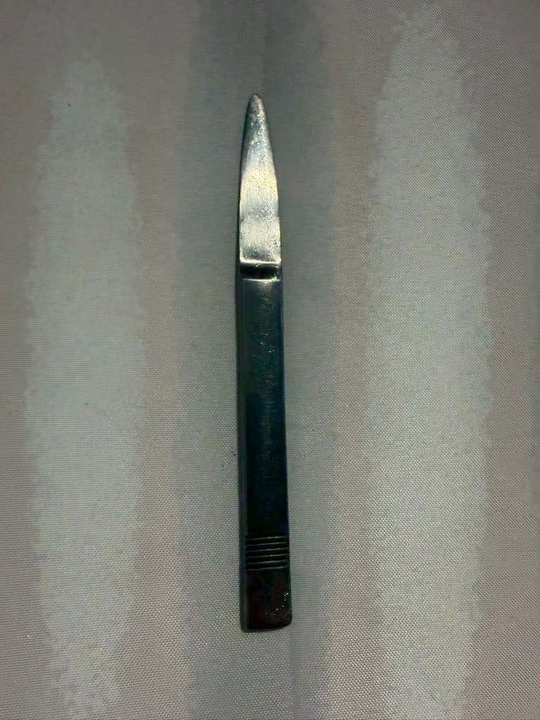 Vintage Stainless Steel Letter Opener Minimalist Design — photo 3 of 4