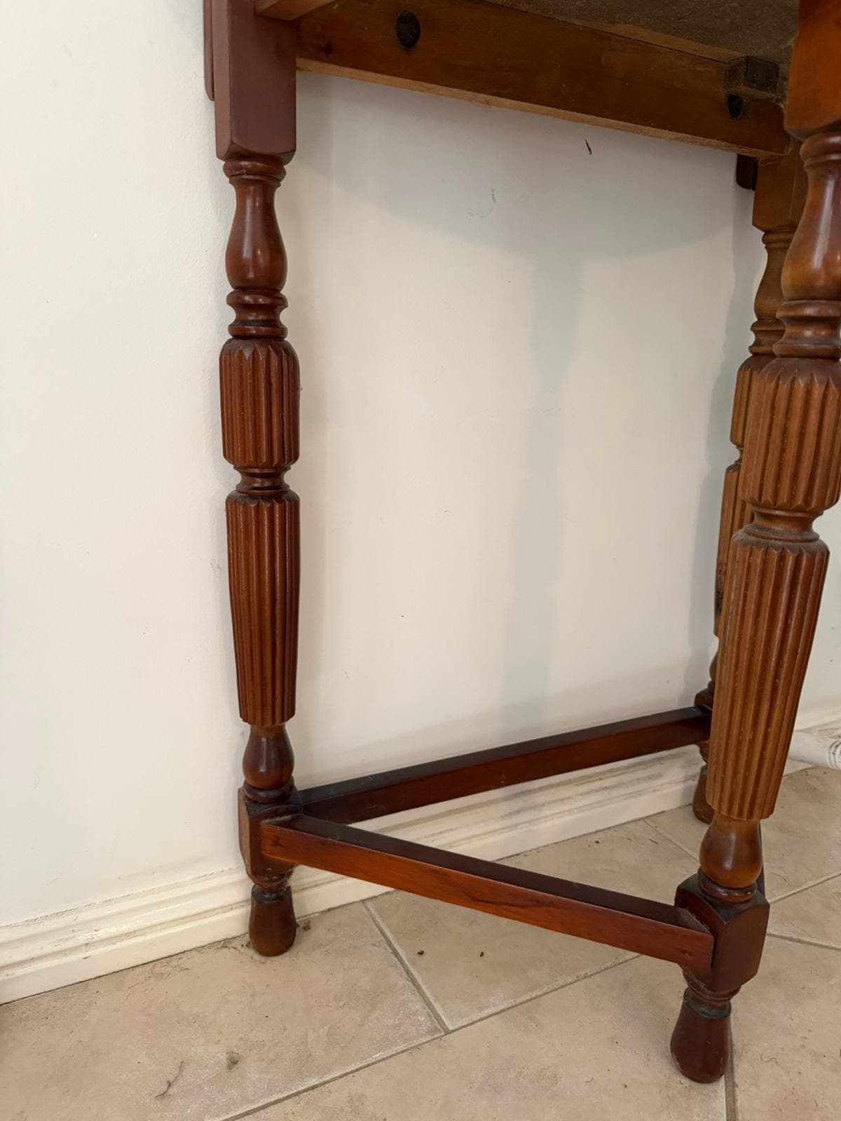 Vintage Victorian Style Wooden Hall Stand with Bevelled Mirror and Coat Hooks — photo 9 of 10