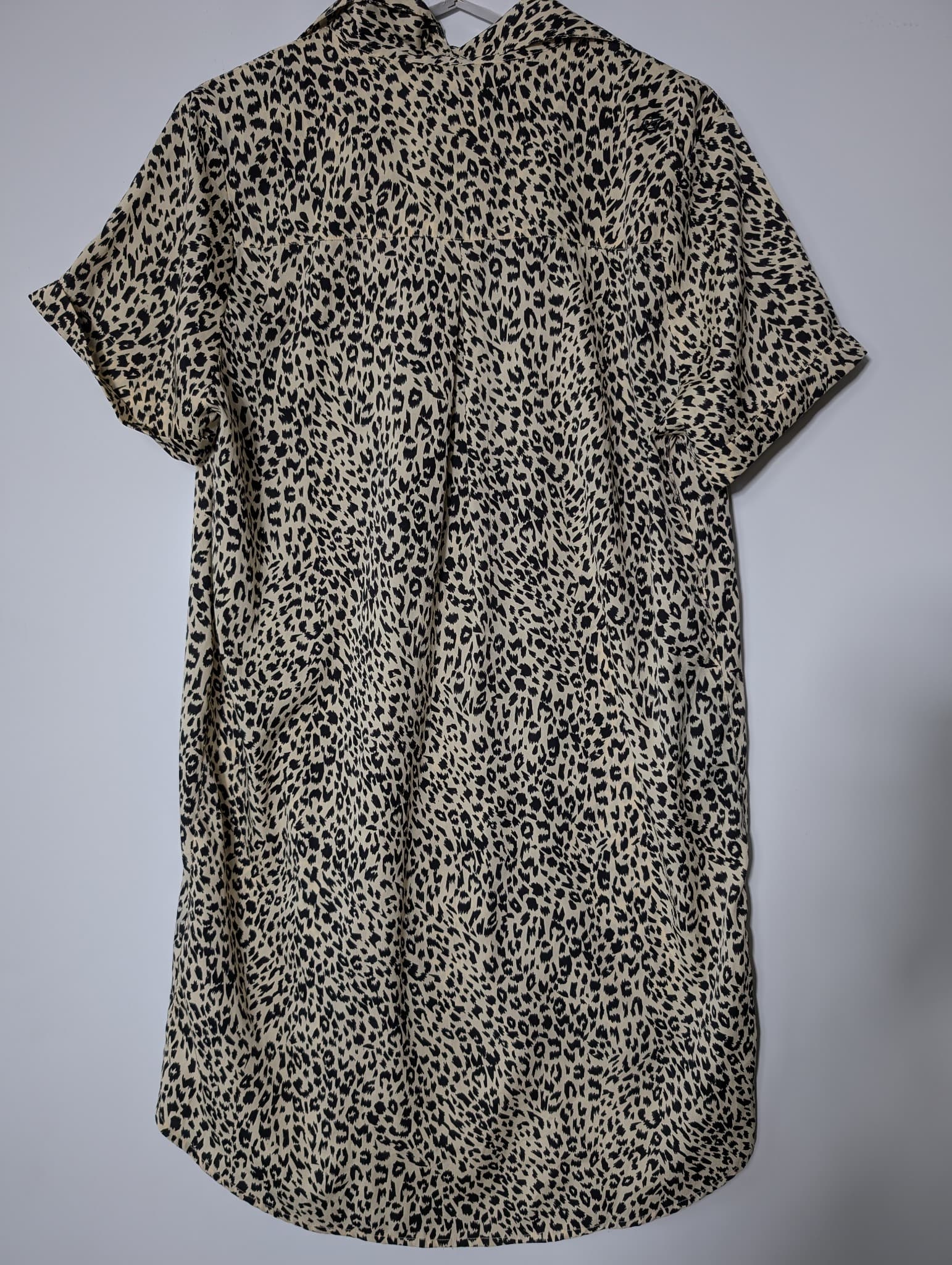 Volcom Corpo Class Leopard Print Shirt Dress Size S — photo 4 of 7
