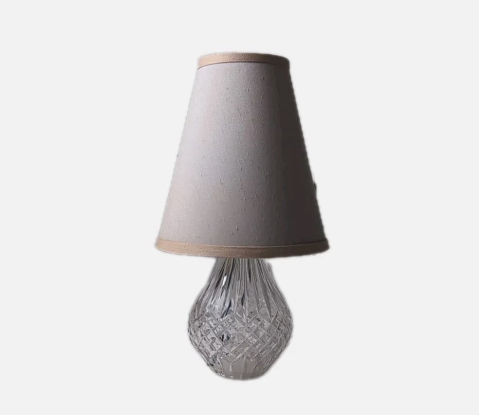 Waterford Crystal Lismore Table Lamp - Vintage Faceted Cut Crystal Base — photo 2 of 9