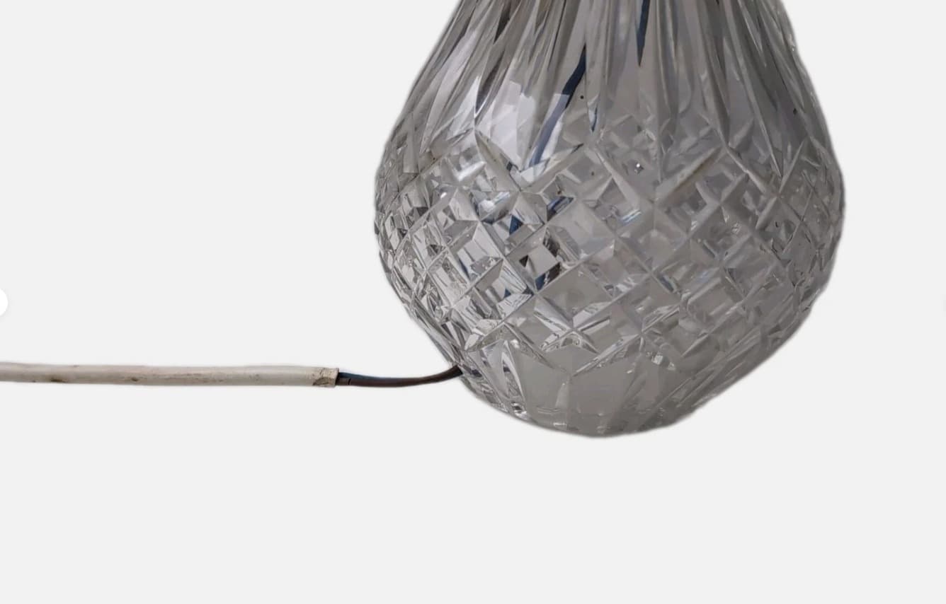 Waterford Crystal Lismore Table Lamp - Vintage Faceted Cut Crystal Base — photo 3 of 9
