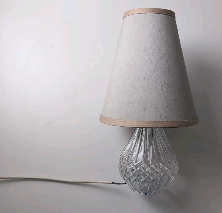 Waterford Crystal Lismore Table Lamp - Vintage Faceted Cut Crystal Base — photo 5 of 9