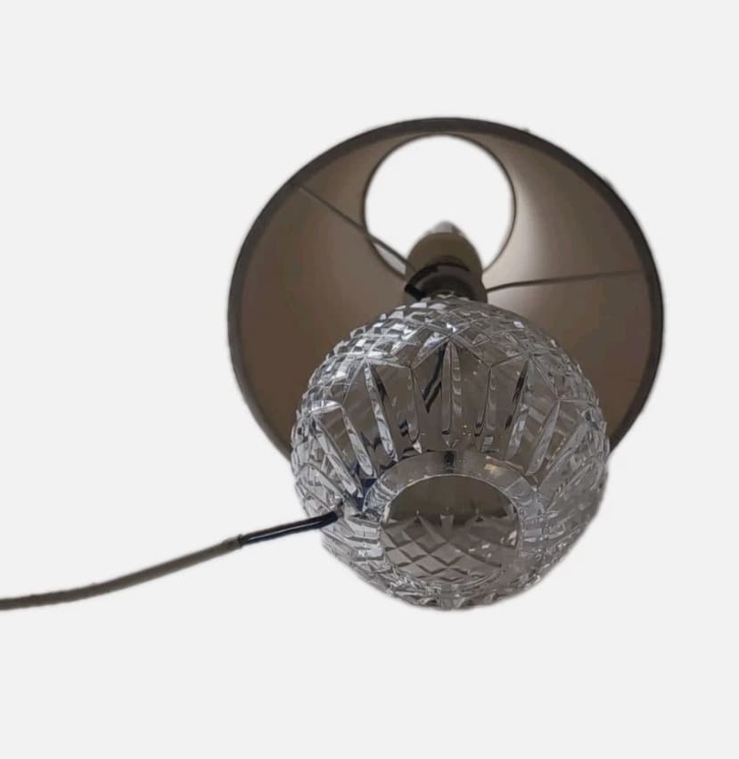 Waterford Crystal Lismore Table Lamp - Vintage Faceted Cut Crystal Base — photo 7 of 9