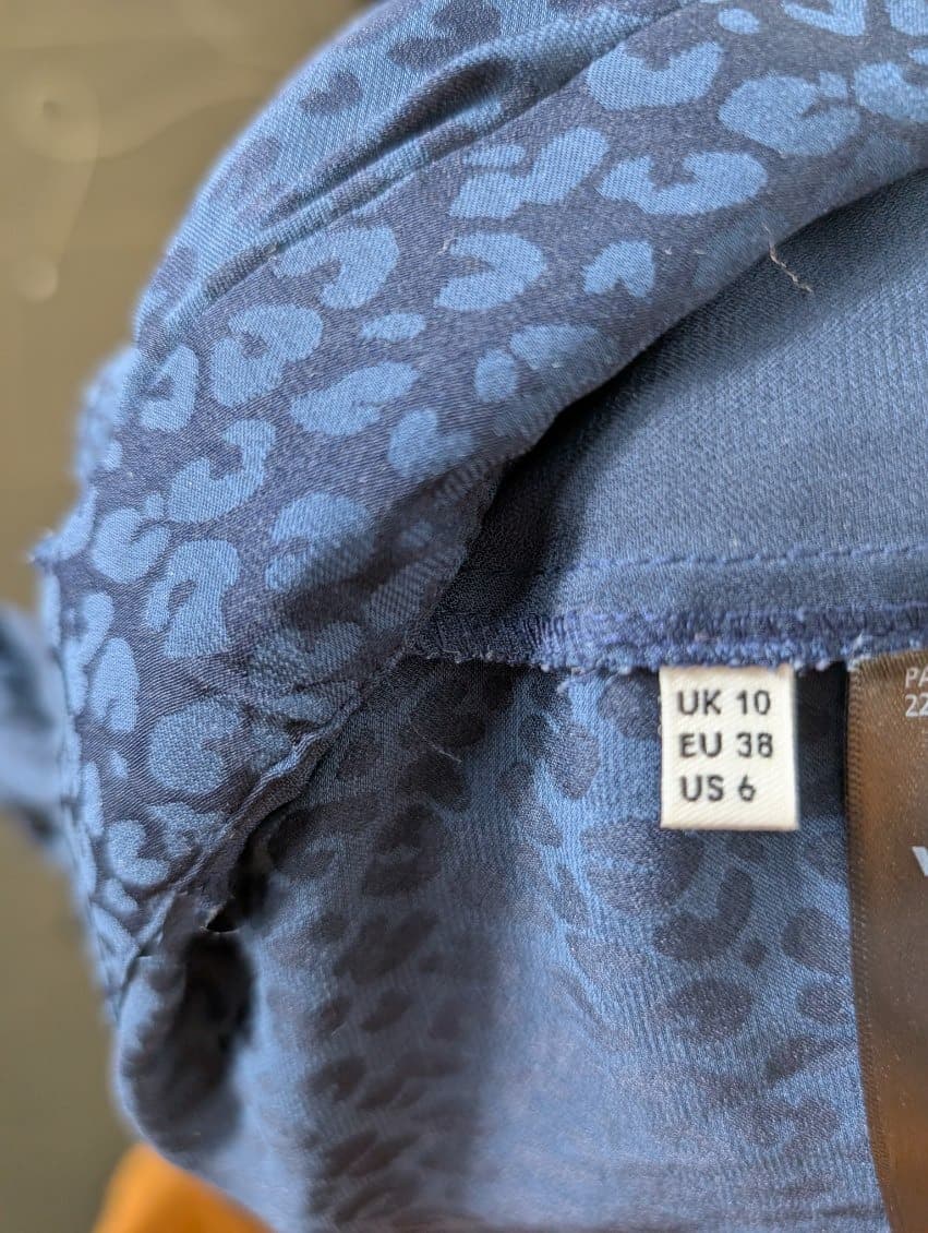 Whistles Floral Jacquard Wrap Jumpsuit Navy Blue UK 10 — photo 2 of 8