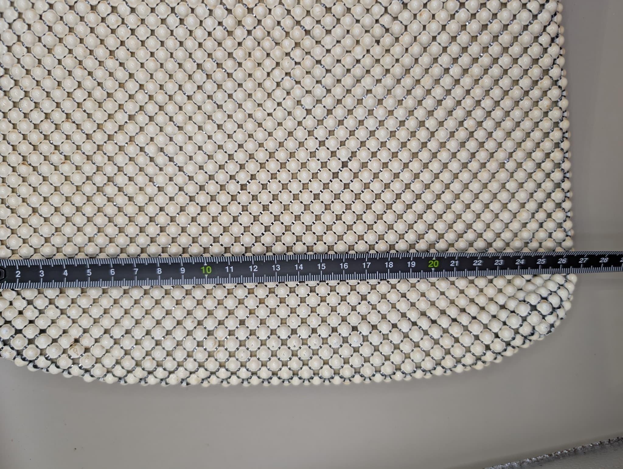 WHITING & DAVIS CO. Vintage Mesh Handbag White — photo 7 of 8