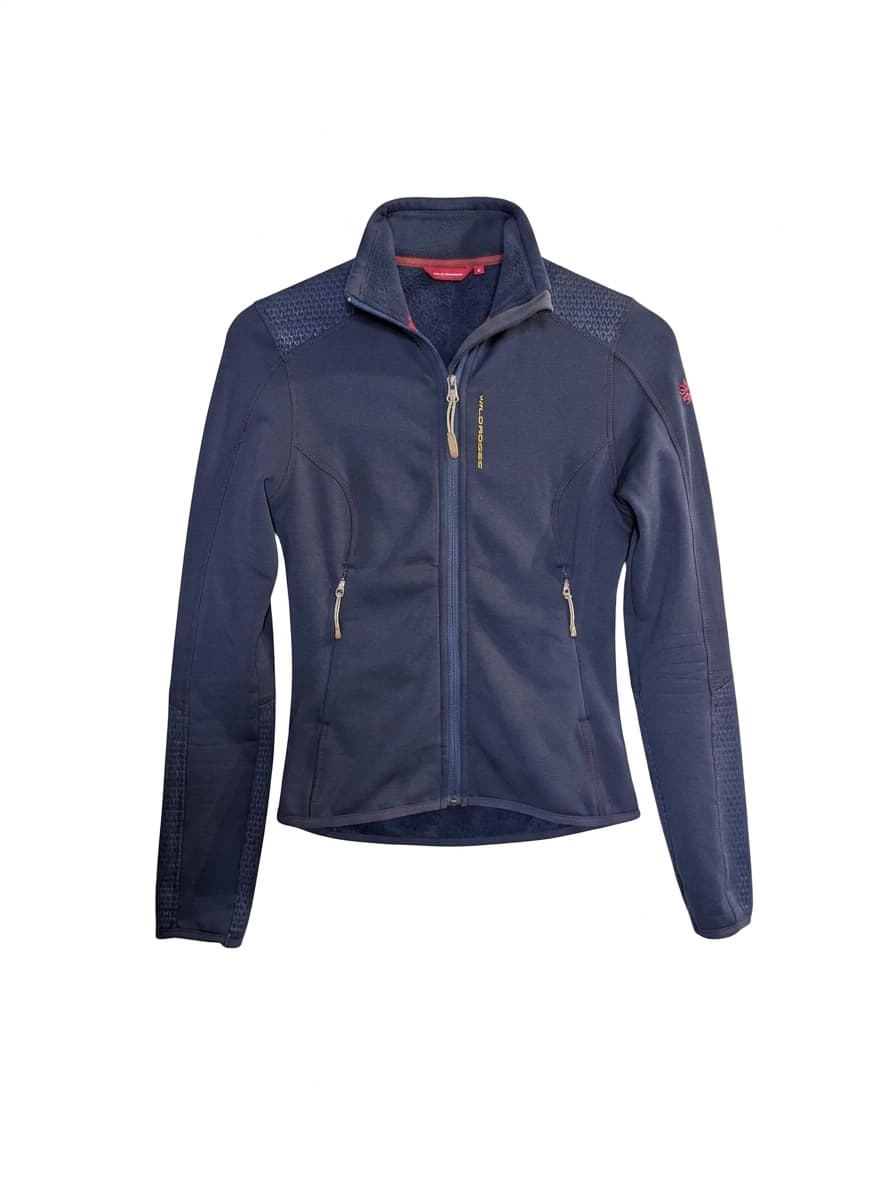 Wild Roses Women's Technical Polartec Fleece Jacket - Navy Blue — photo 1 of 10