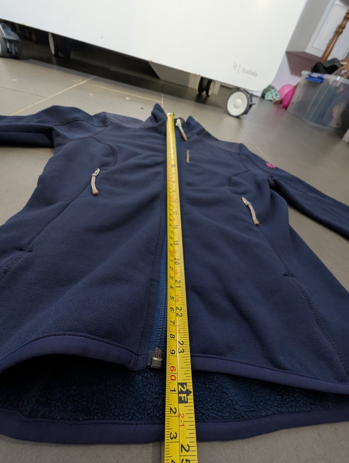 Wild Roses Women's Technical Polartec Fleece Jacket - Navy Blue — photo 7 of 10