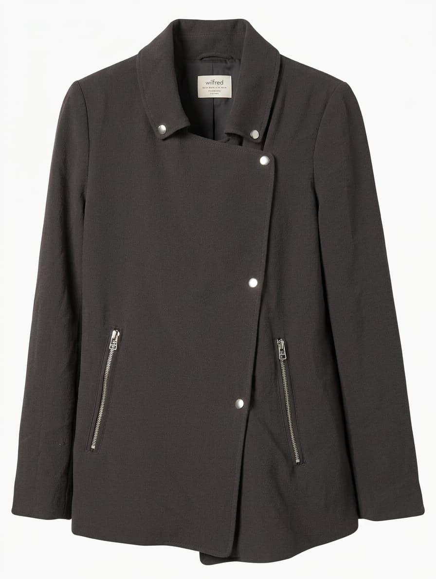 Wilfred Moto Jacket Black Zip Detail Women's XXS — photo 1 of 5