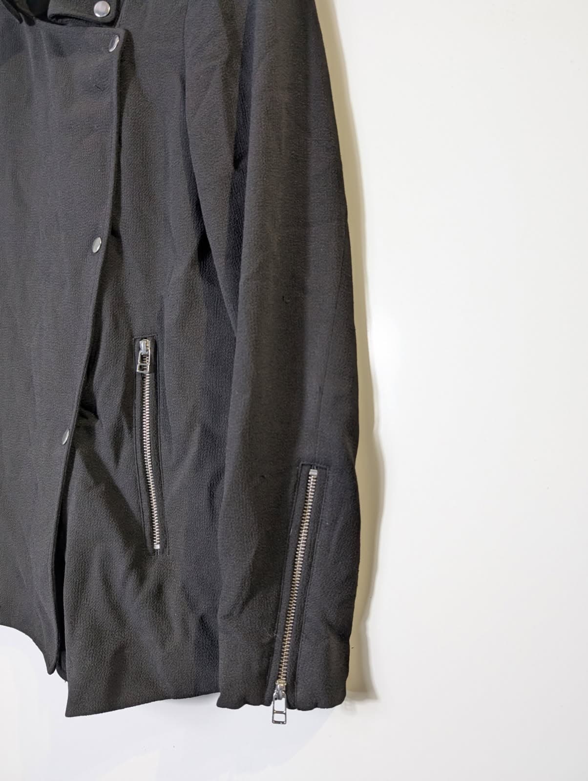Wilfred Moto Jacket Black Zip Detail Women's XXS — photo 2 of 5