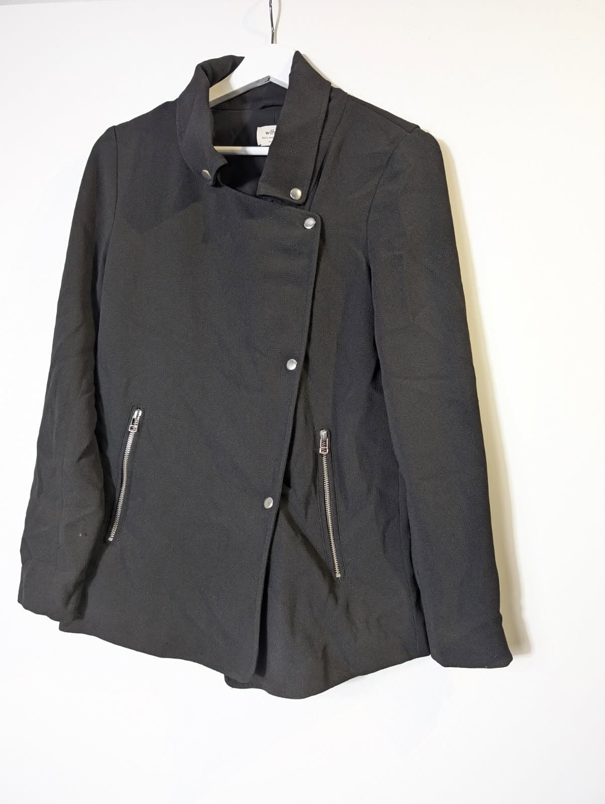 Wilfred Moto Jacket Black Zip Detail Women's XXS — photo 4 of 5