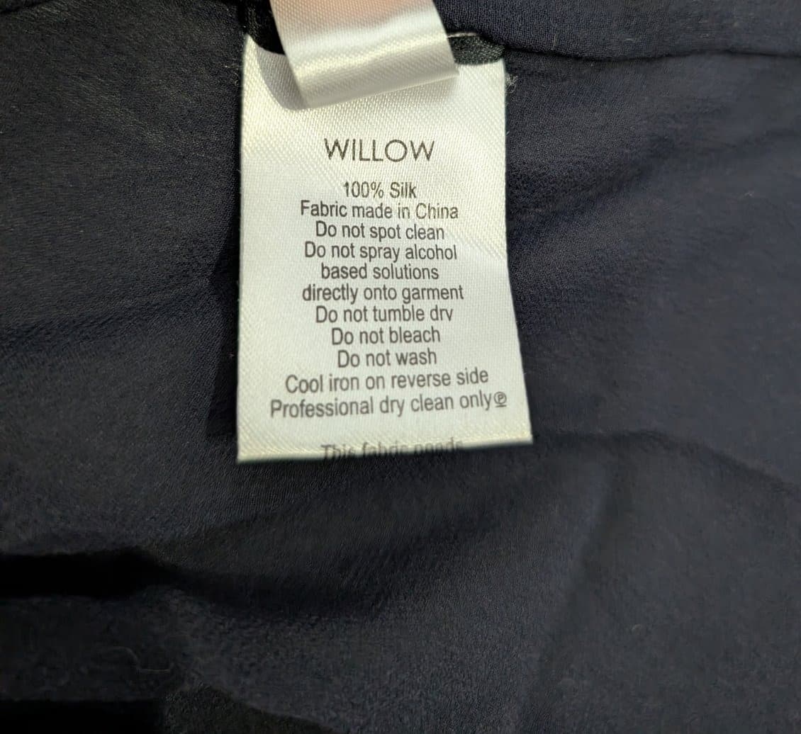 Willow Ltd Sheer Black Sleeveless Tank Top - Raw Edge Detail — photo 9 of 9
