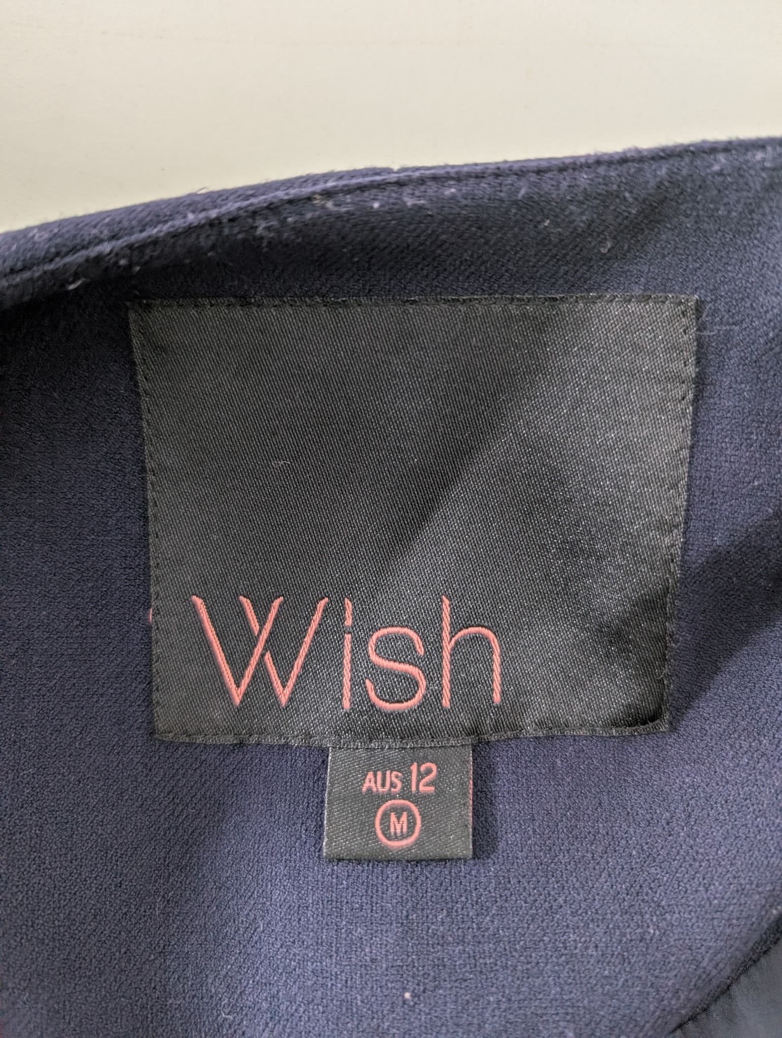 Wish The Label Navy Blue Zipper Detail Blazer Jacket AU 12 — photo 3 of 8